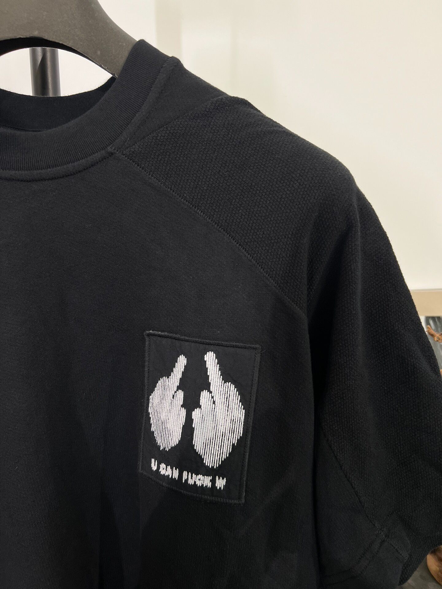 Boris Bidjan Saberi Short Sleeve Sweatshirt — back
