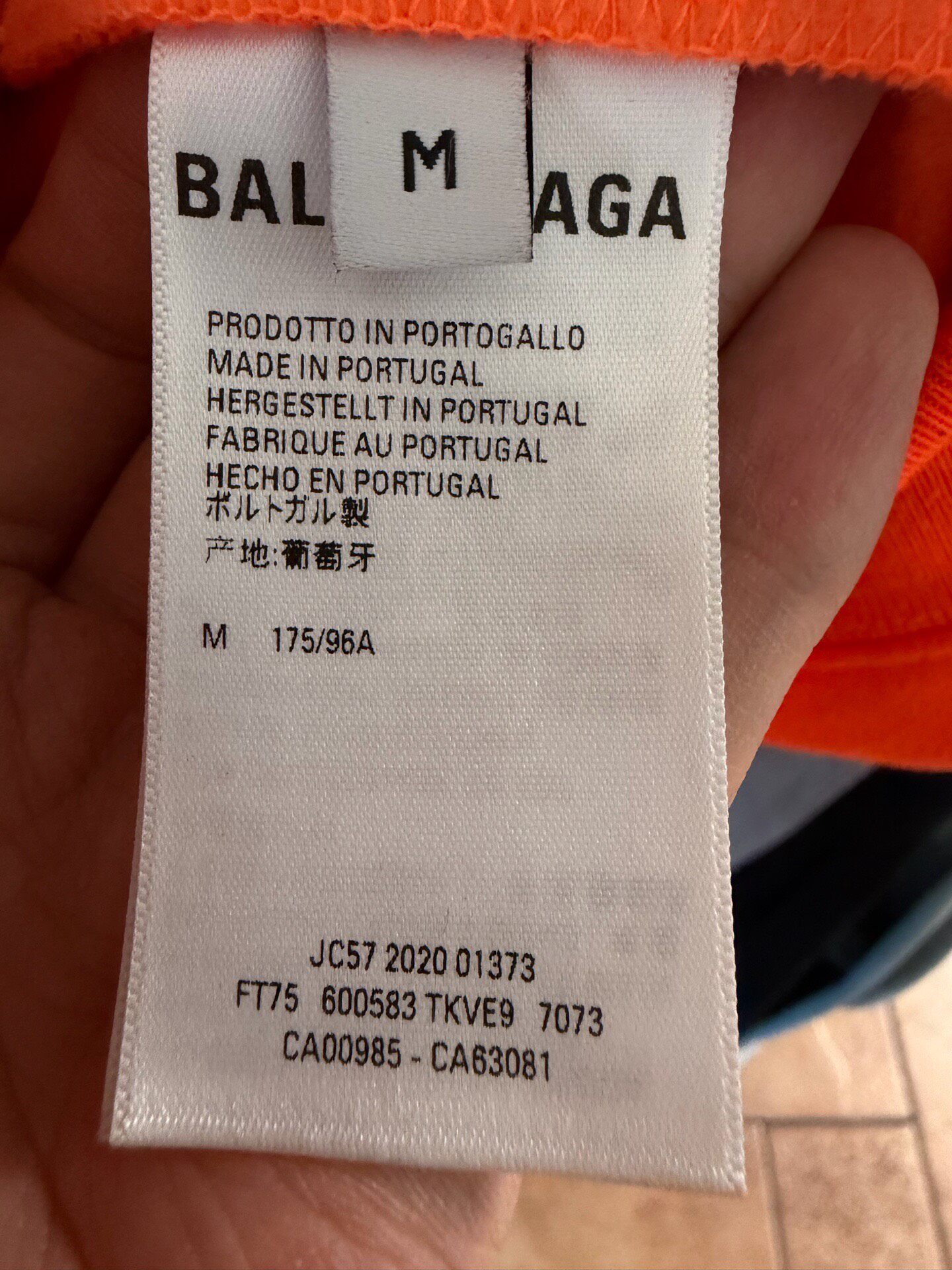 Balenciaga Orange Cola Logo Hoodie — back