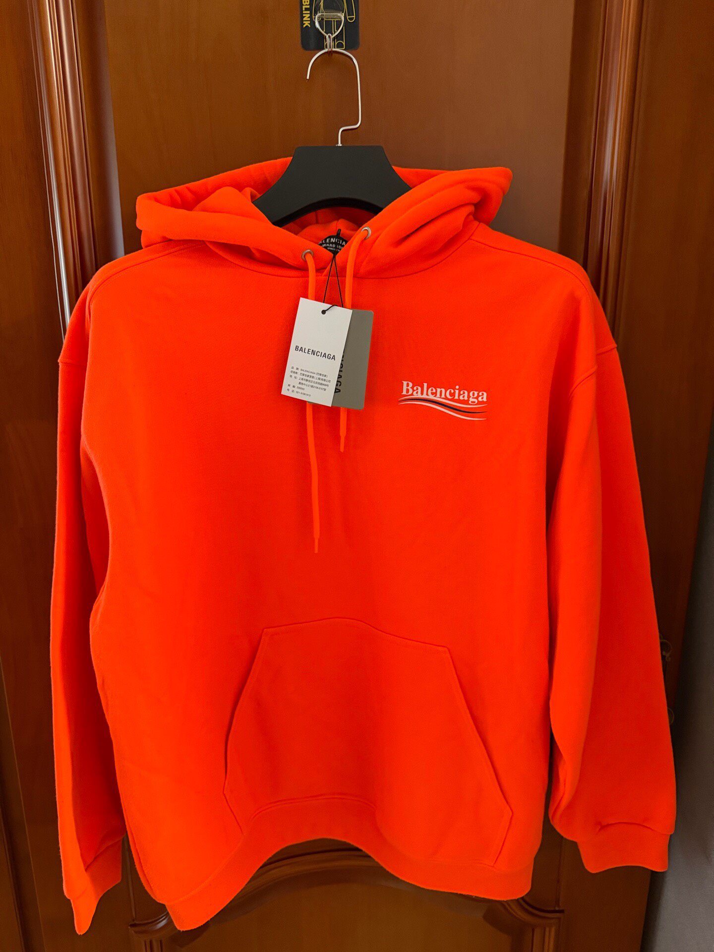 Balenciaga Orange Cola Logo Hoodie