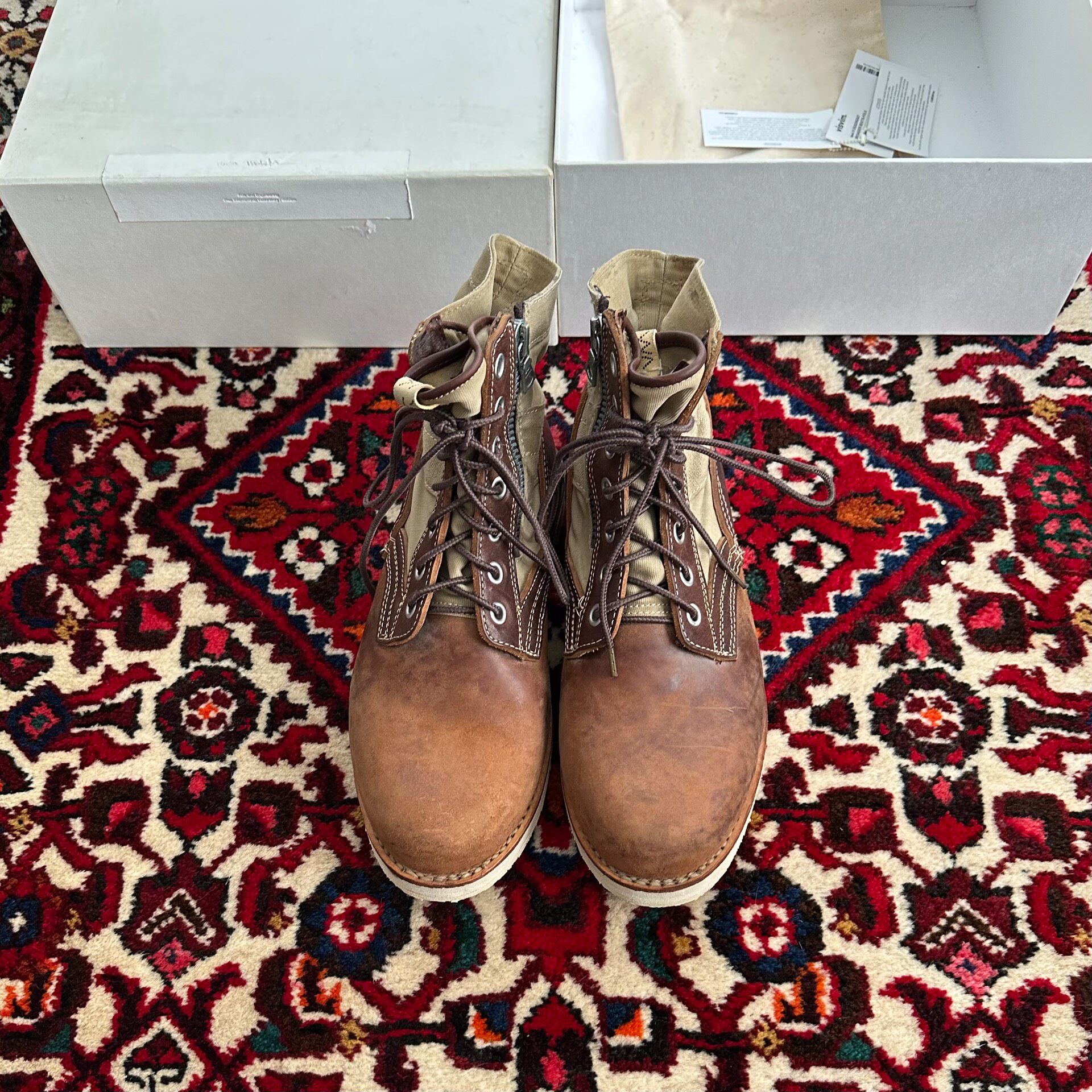 Visvim 22AW 7-hole Cracked Leather Boots