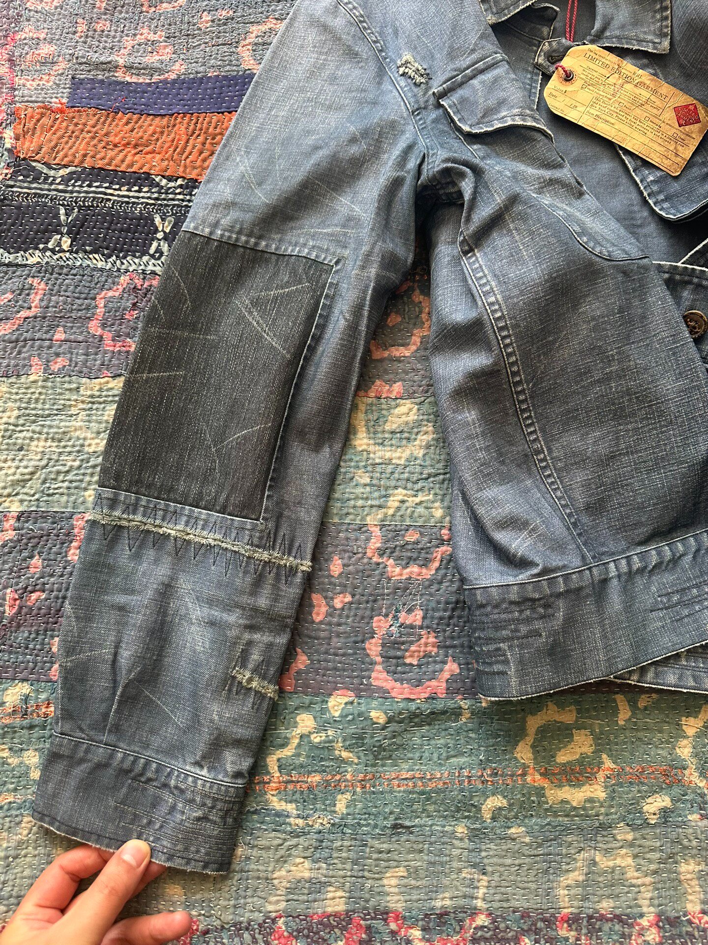 RRL Limited Edition Denim Jacket — label