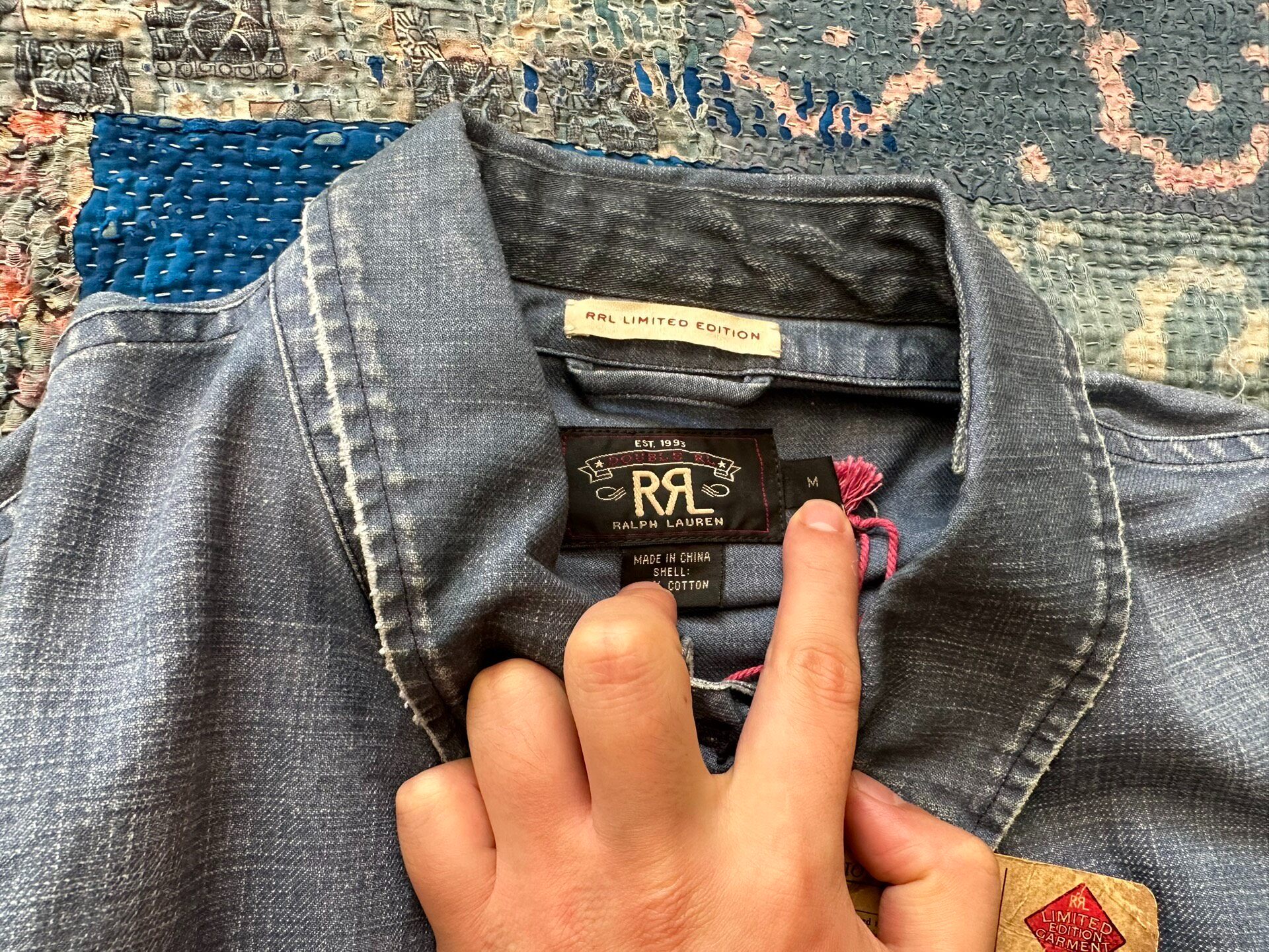 RRL Limited Edition Denim Jacket — detail