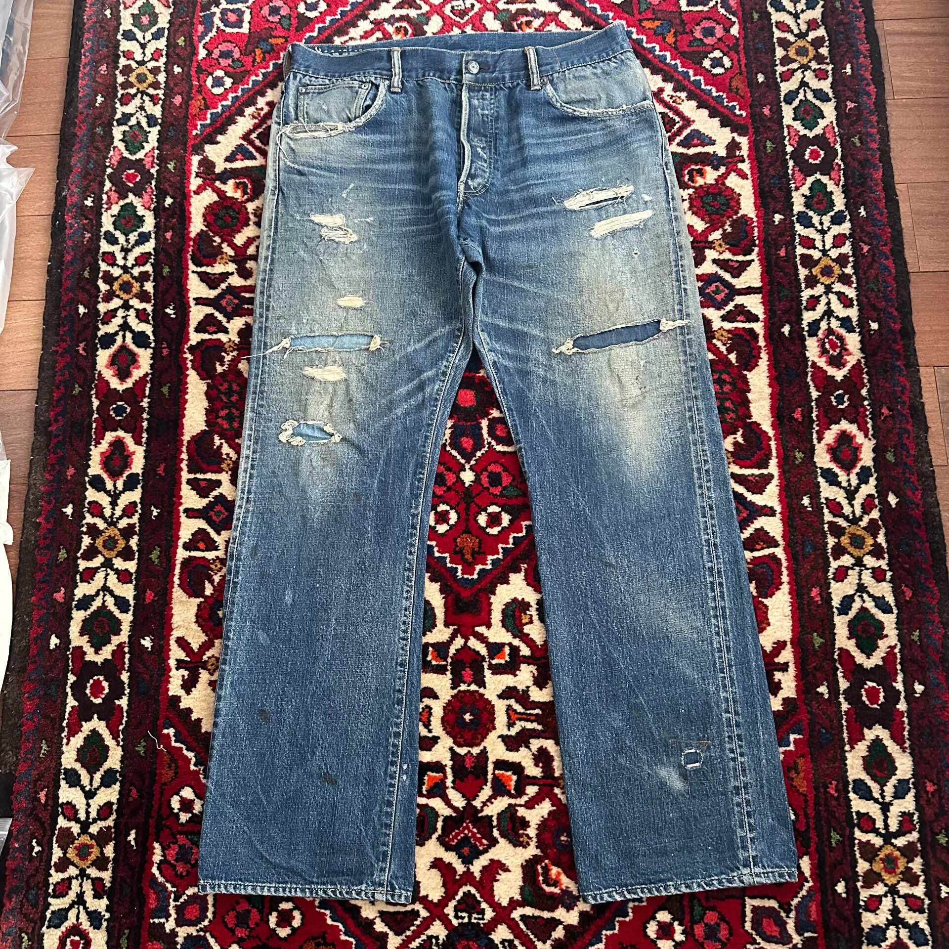 VISVIM 19SS ICT Distressed Denim Jeans