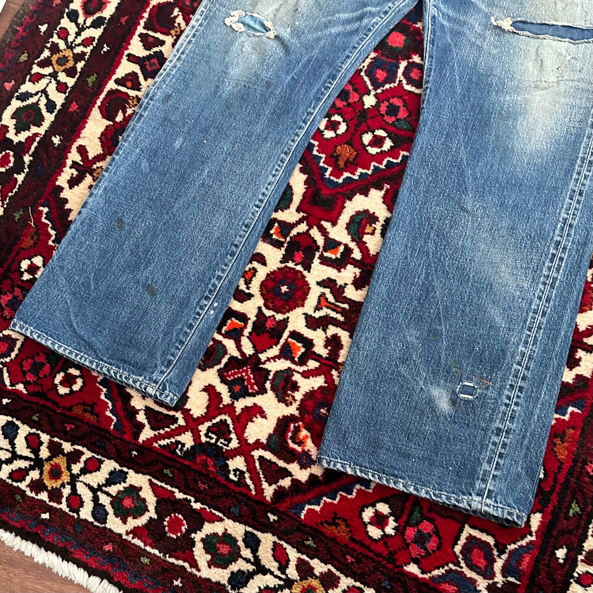 VISVIM 19SS ICT Distressed Denim Jeans — back