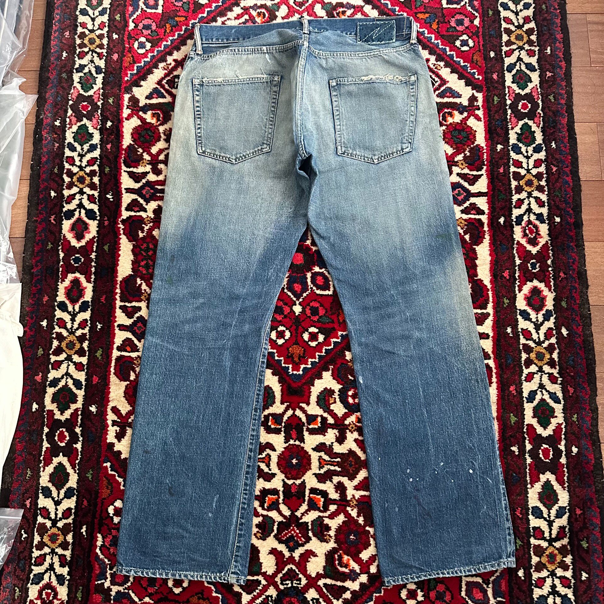 VISVIM 19SS ICT Distressed Denim Jeans — front