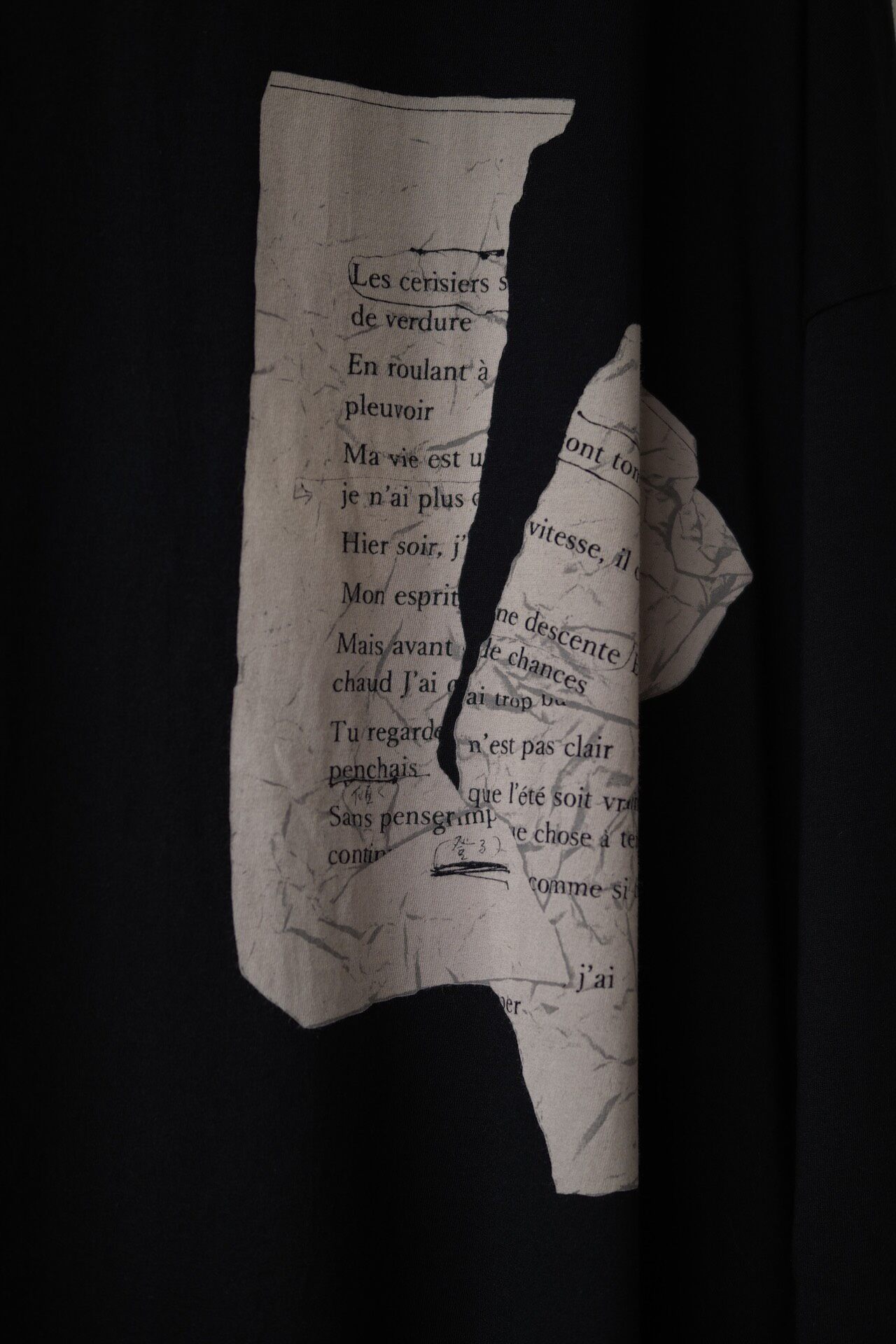 Yohji Yamamoto 18AW Oversized Eye Print Top — front
