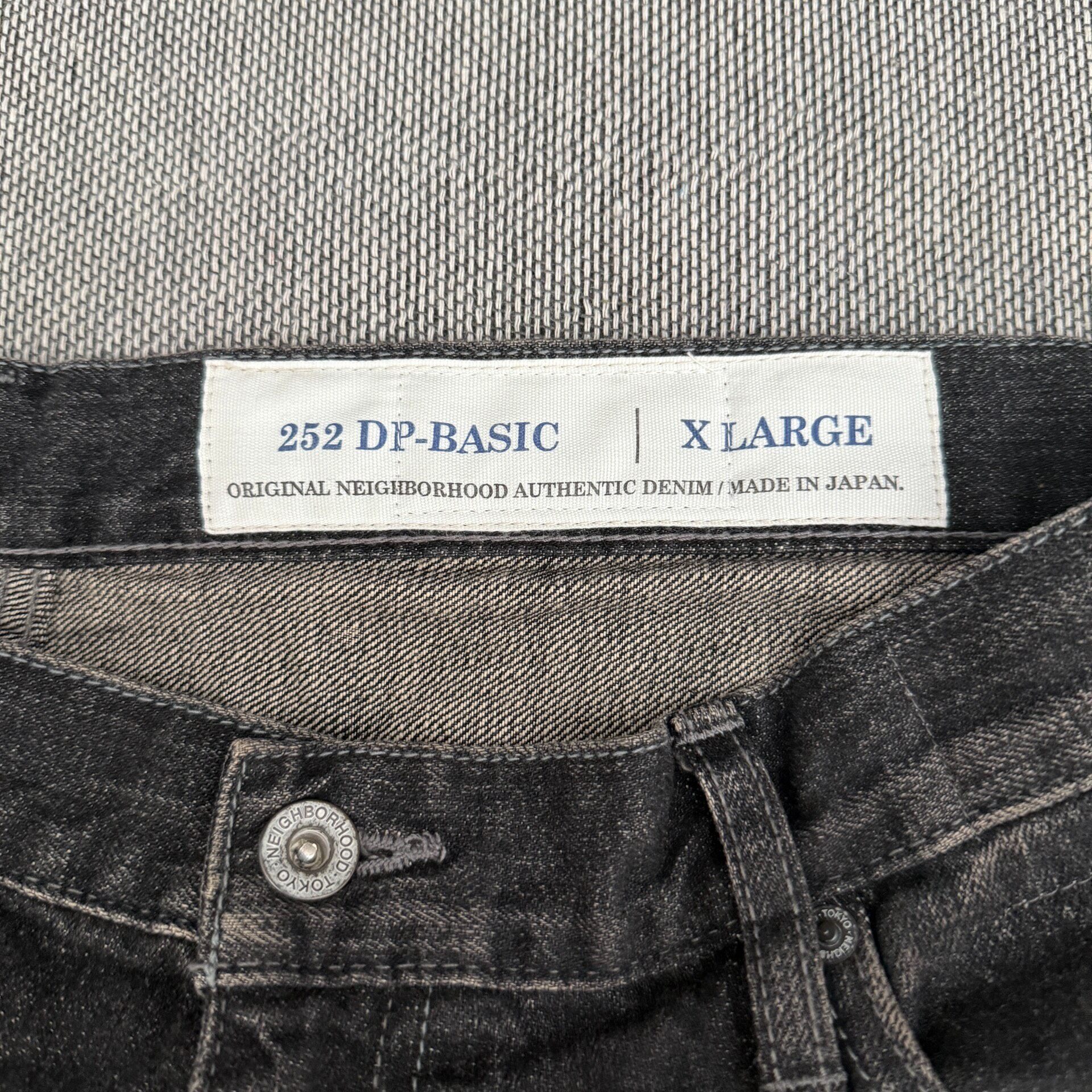 Neighborhood 25AW Black Basic Jeans — back