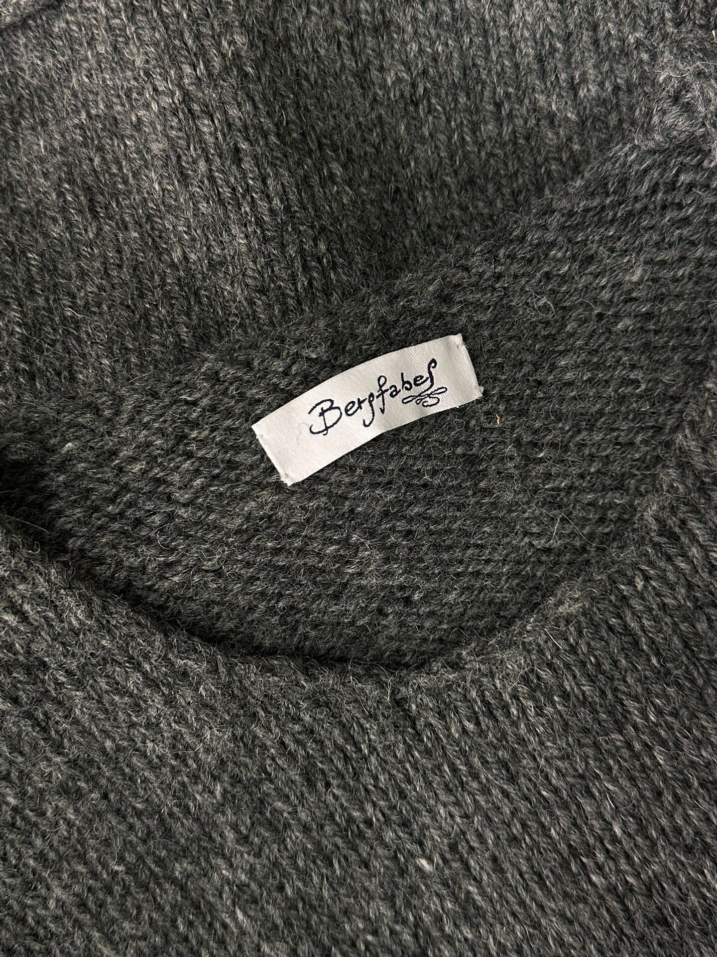 Bergfabel Hand-knit Wool Vest — label