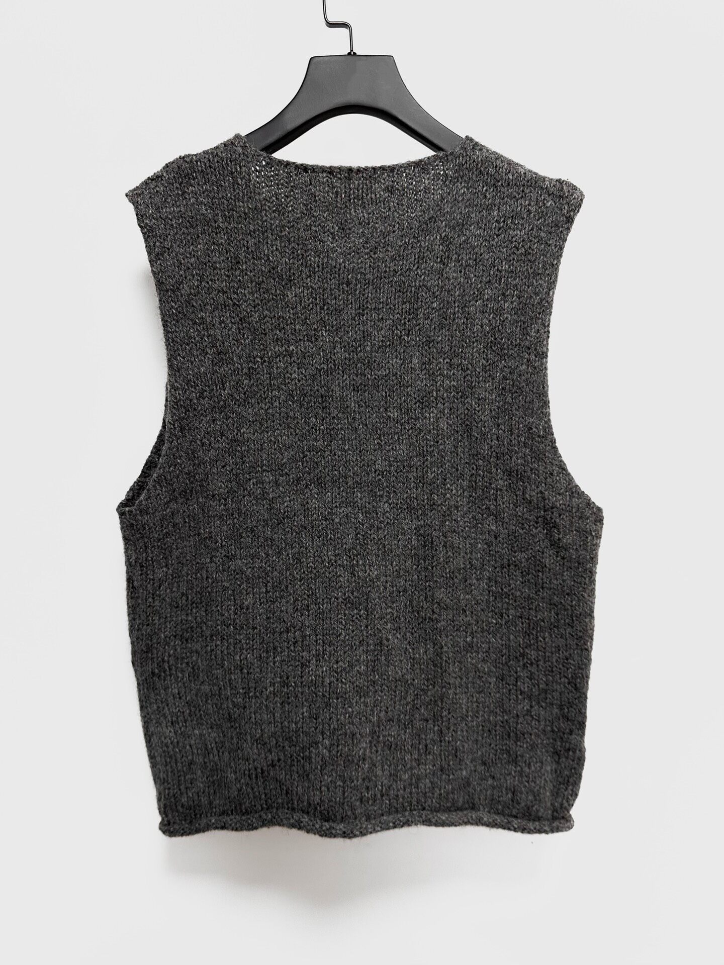 Bergfabel Hand-knit Wool Vest — front
