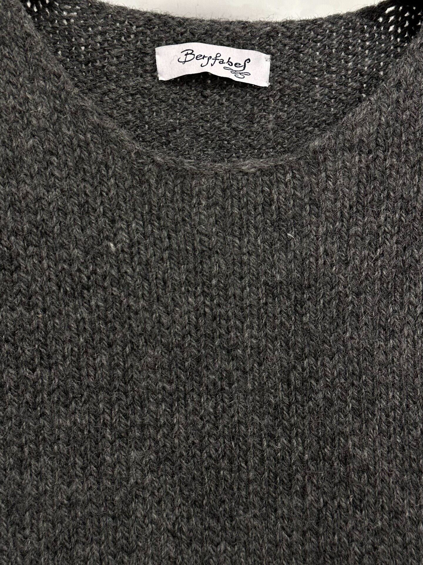 Bergfabel Hand-knit Wool Vest — detail