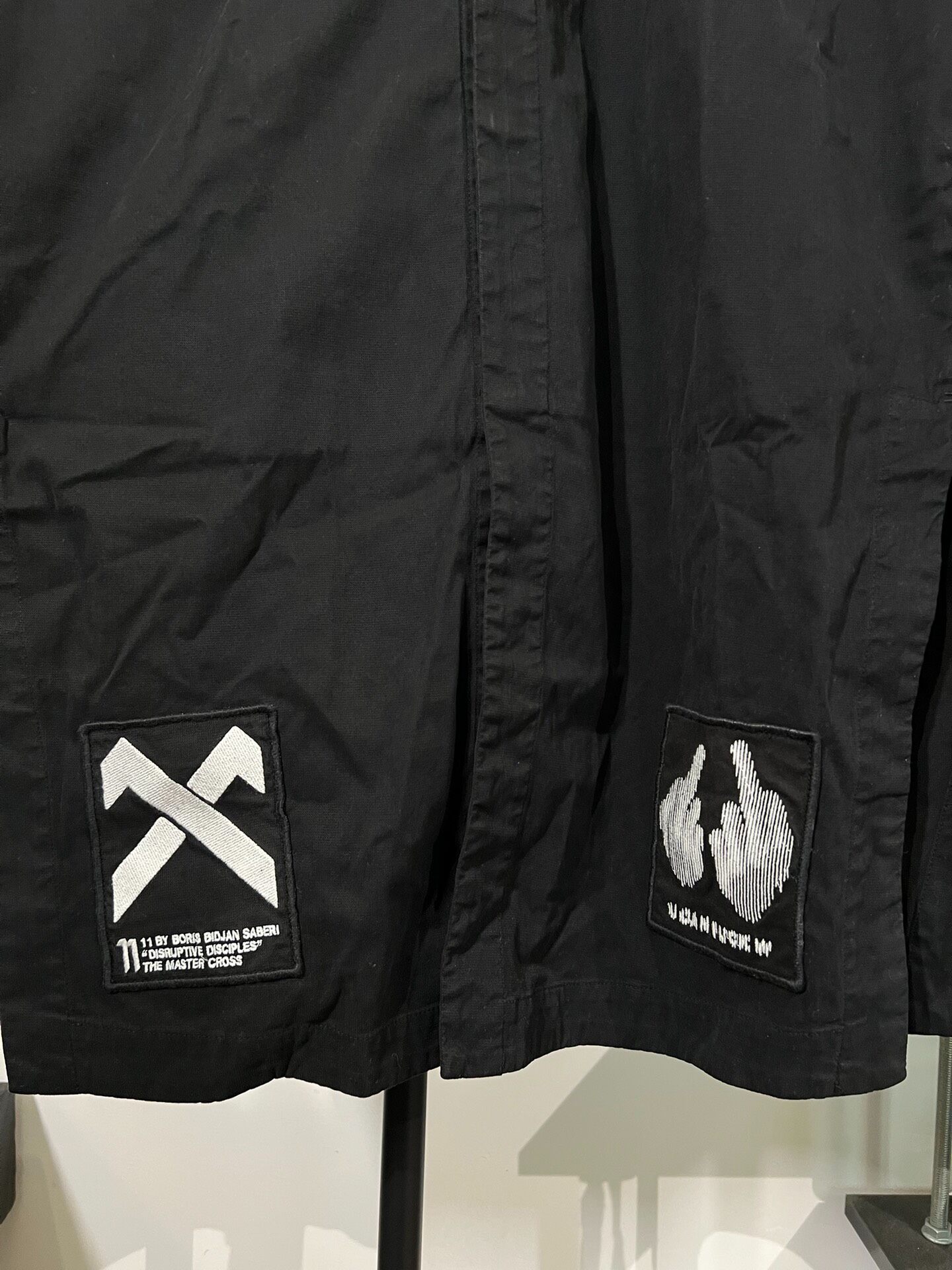 Boris Bidjan Saberi Mid-Length Hooded Jacket — back