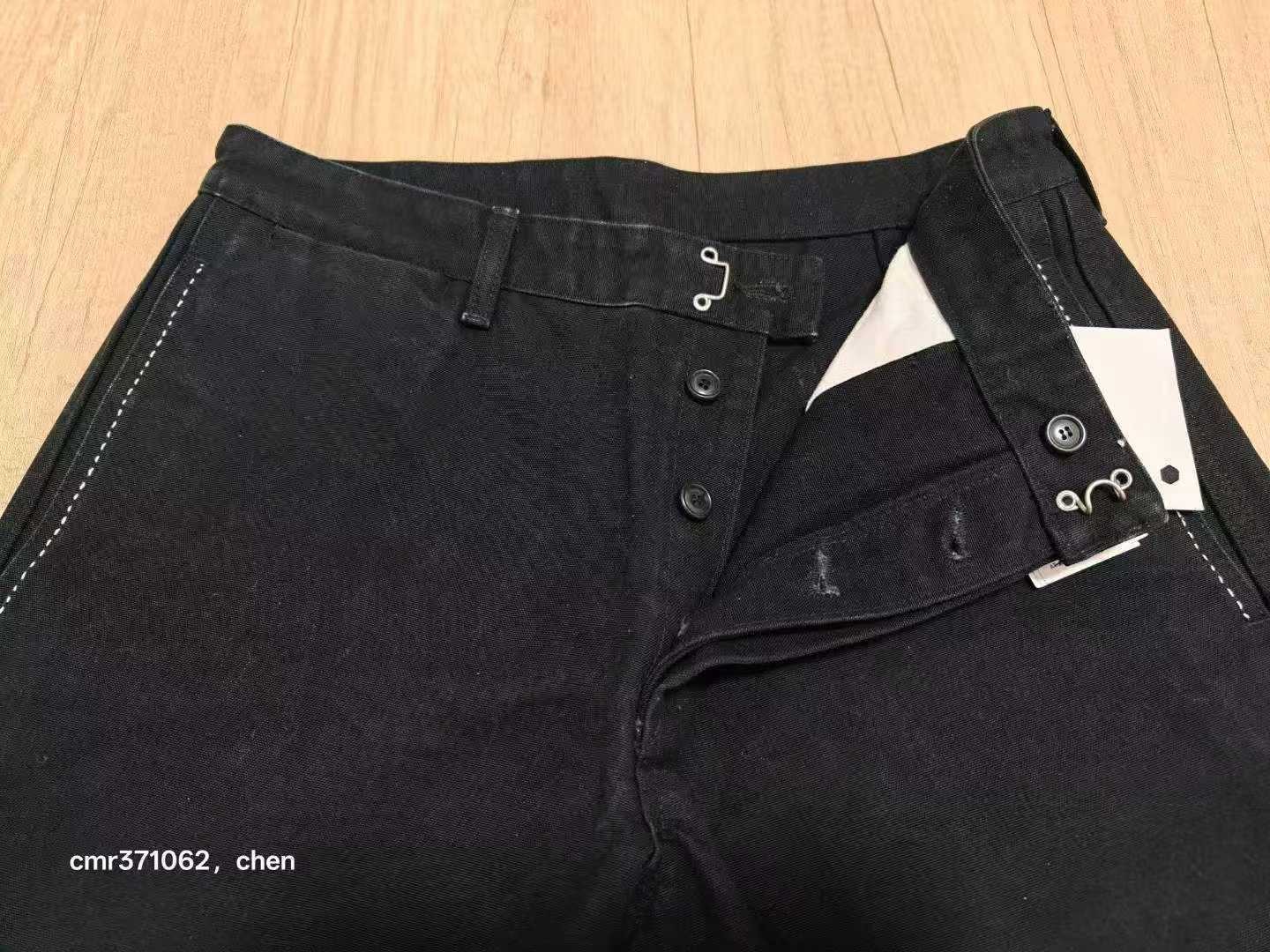 Visvim 18SS Spot Pastoral Black Shorts — back