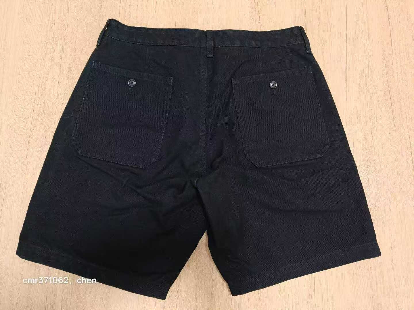 Visvim 18SS Spot Pastoral Black Shorts — label