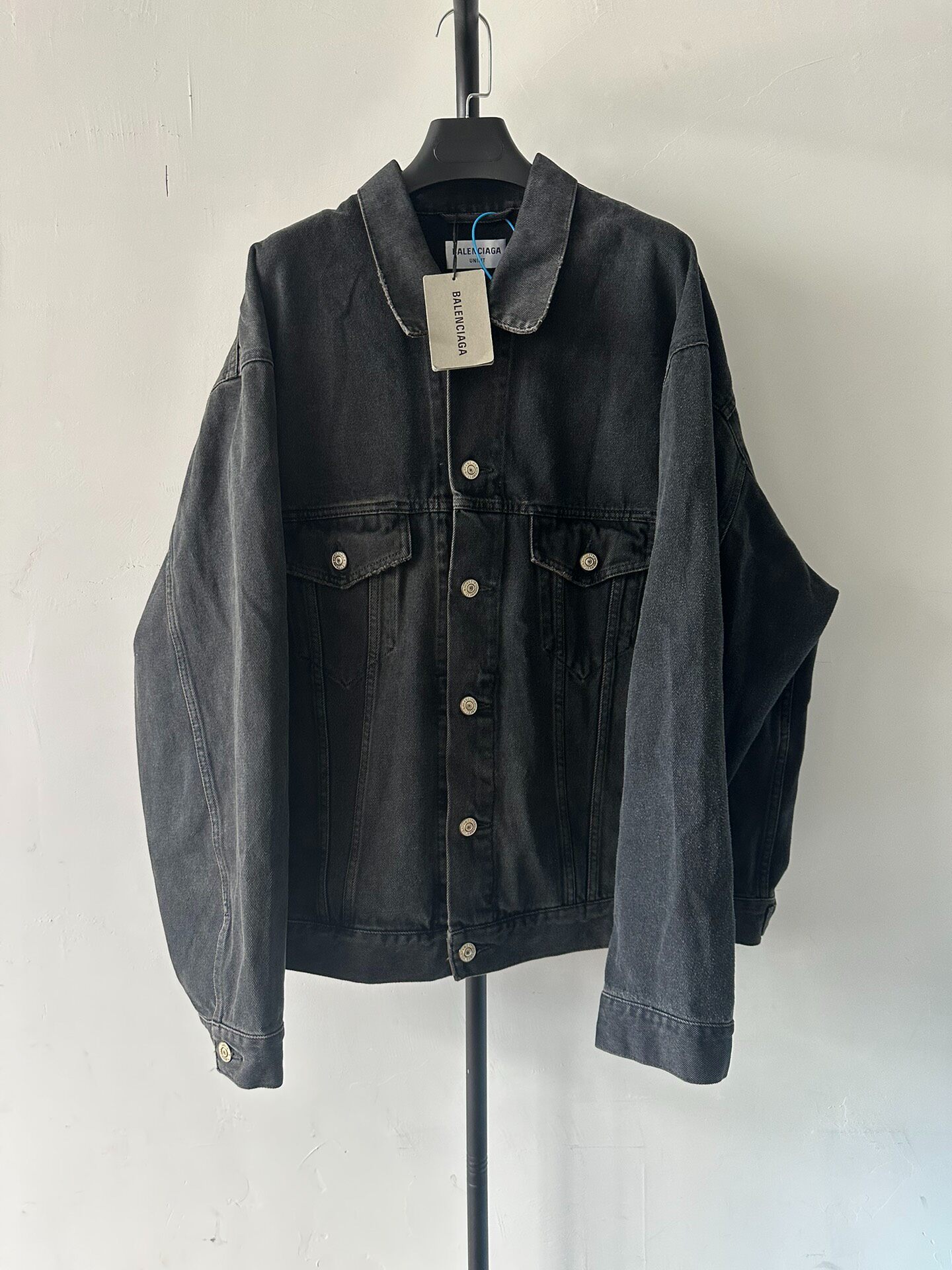 Balenciaga Men’s Black Denim Jacket