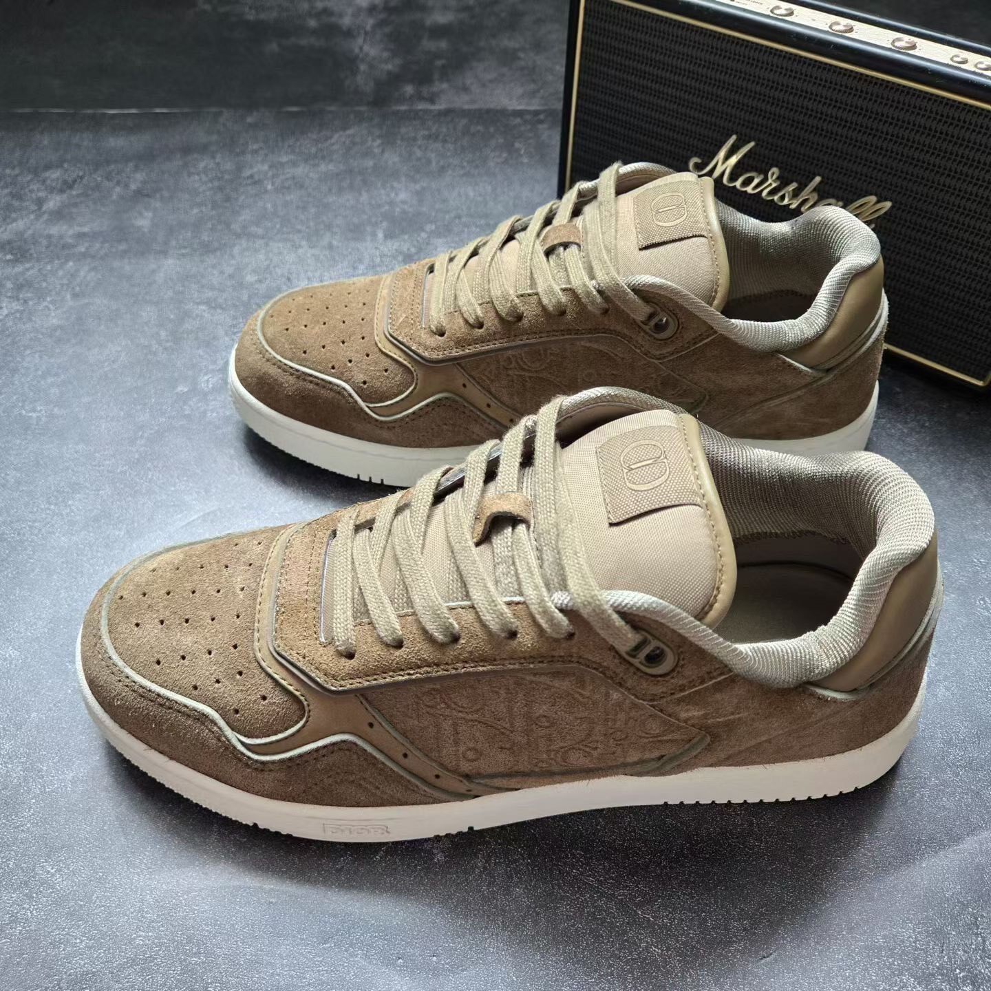 Dior B27 Brown Suede Sneakers