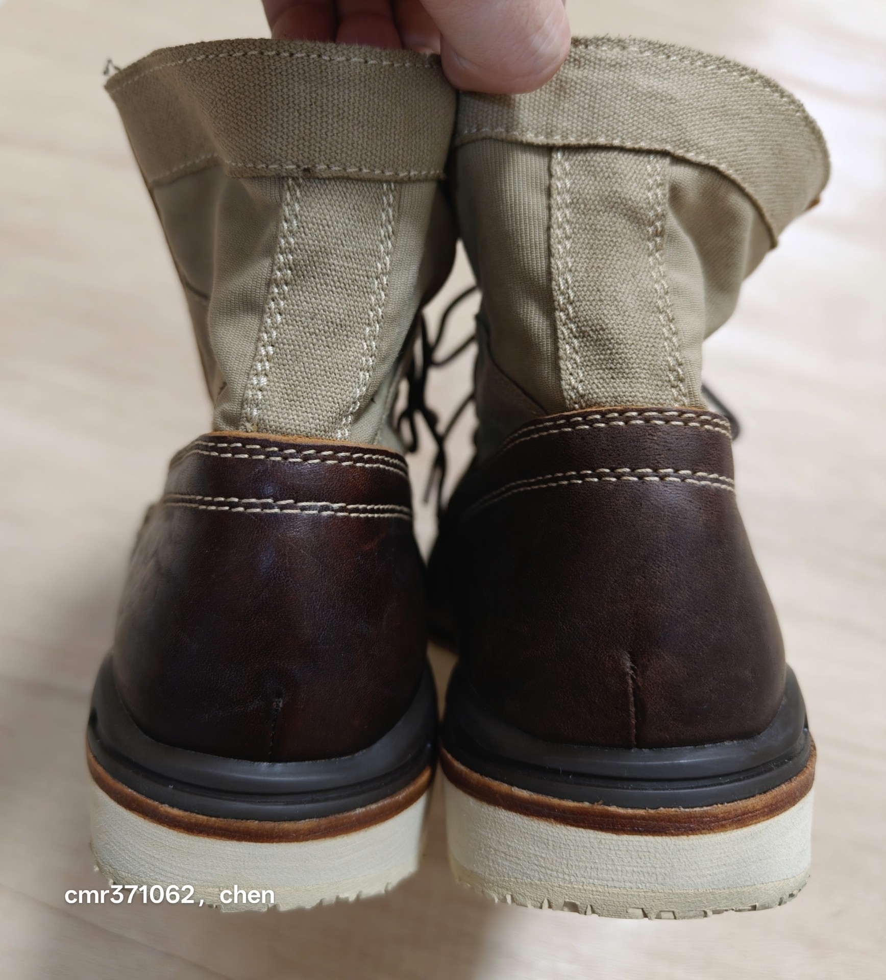 VISVIM 22AW 7 Hole '73-Folk Boots — label