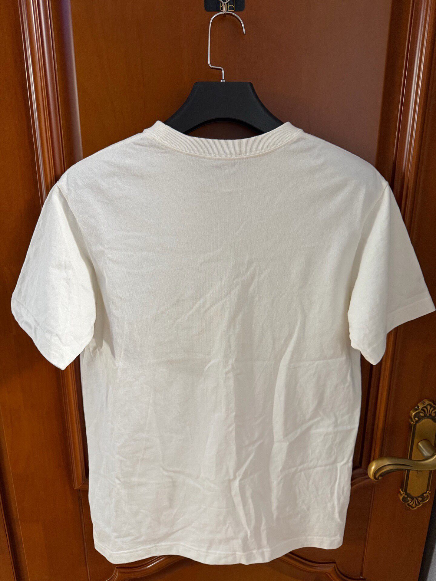Dior White CD Embroidery Short Sleeve T-Shirt — front