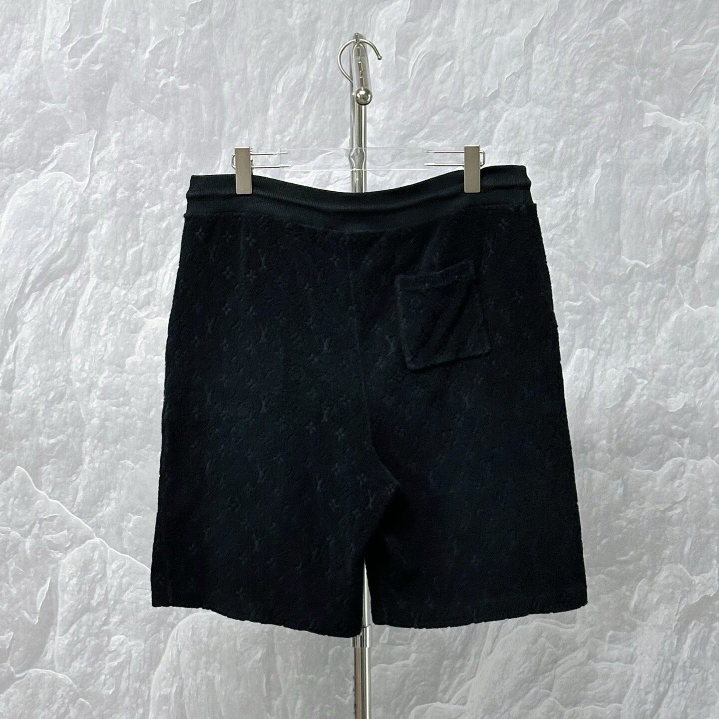 Louis Vuitton Monogram Drawstring Shorts — label