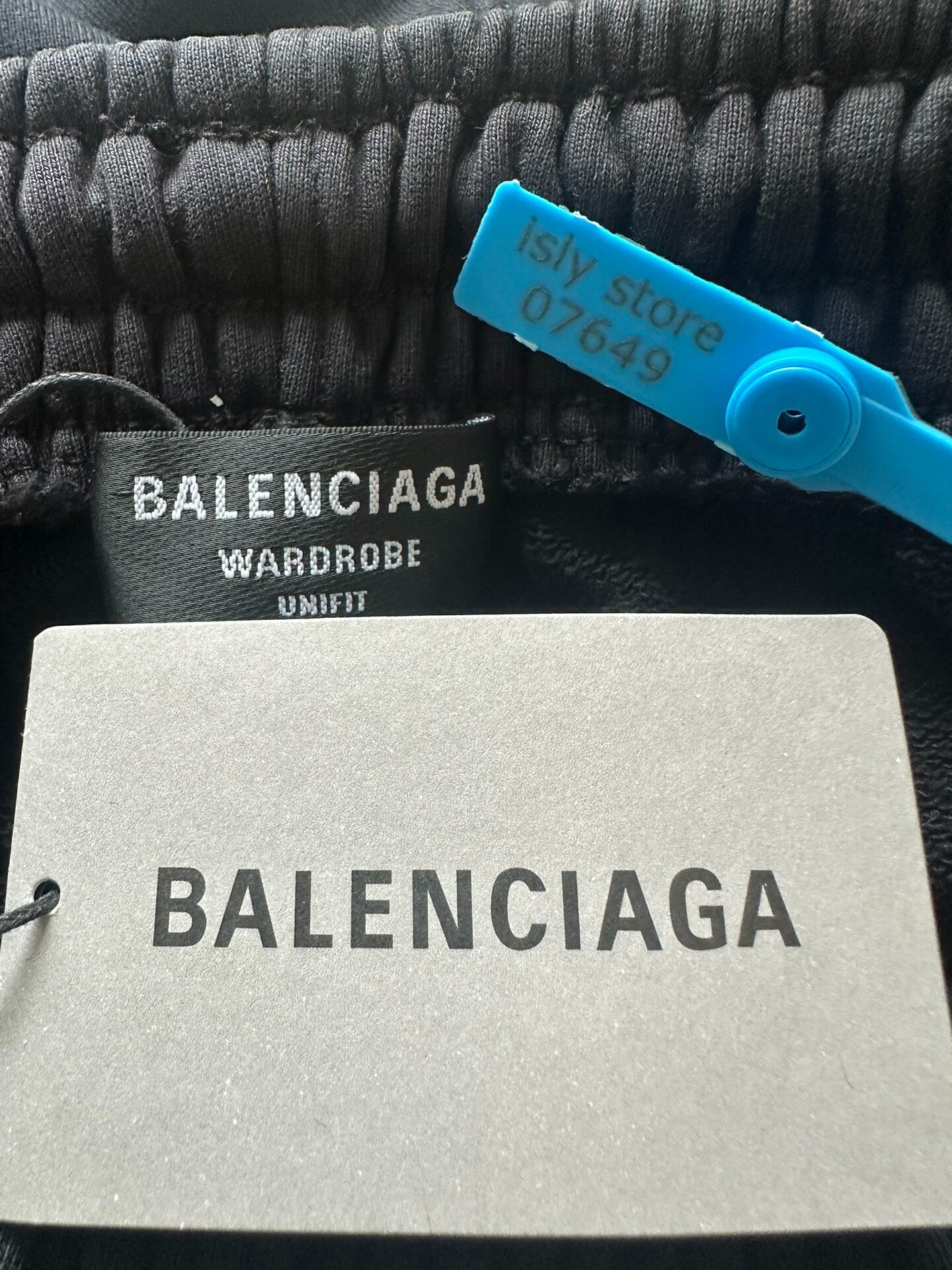 Balenciaga Men's Black Casual Pants — label