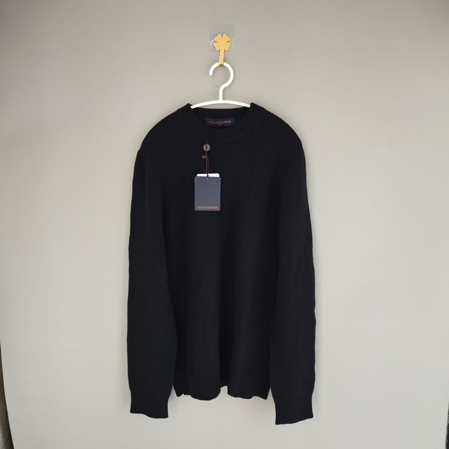 Louis Vuitton Blue Print Cashmere Knit Sweater