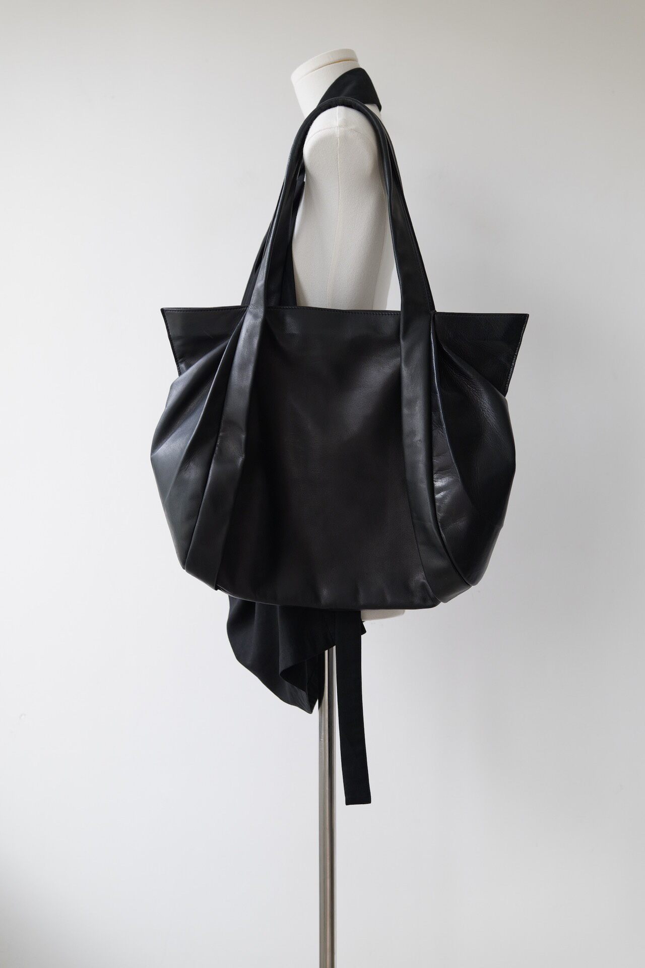 Yohji Yamamoto 18SS Irregular Leather Tote Bag — front
