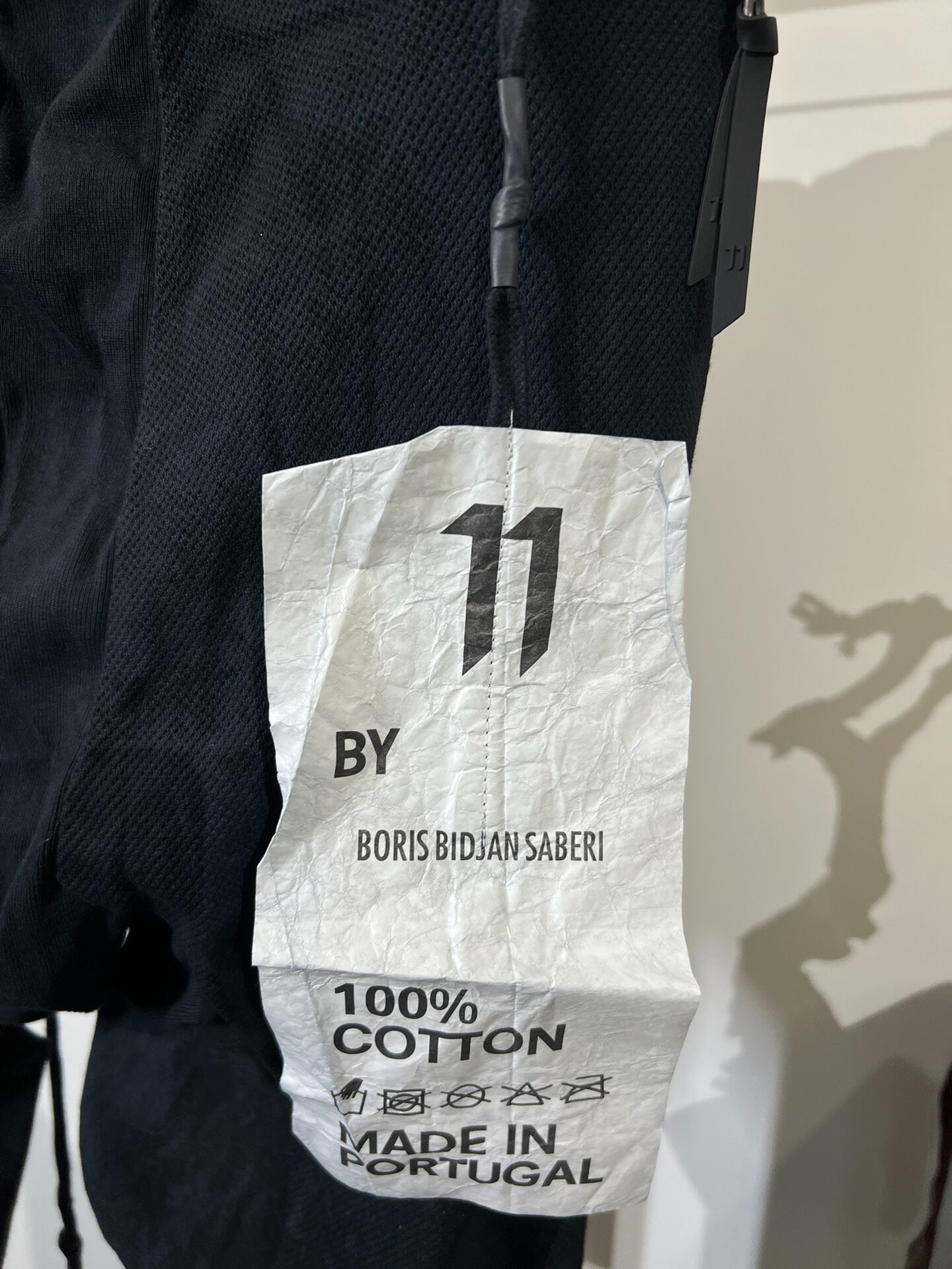 Boris Bidjan Saberi Drop-Crotch Sweatpants — label