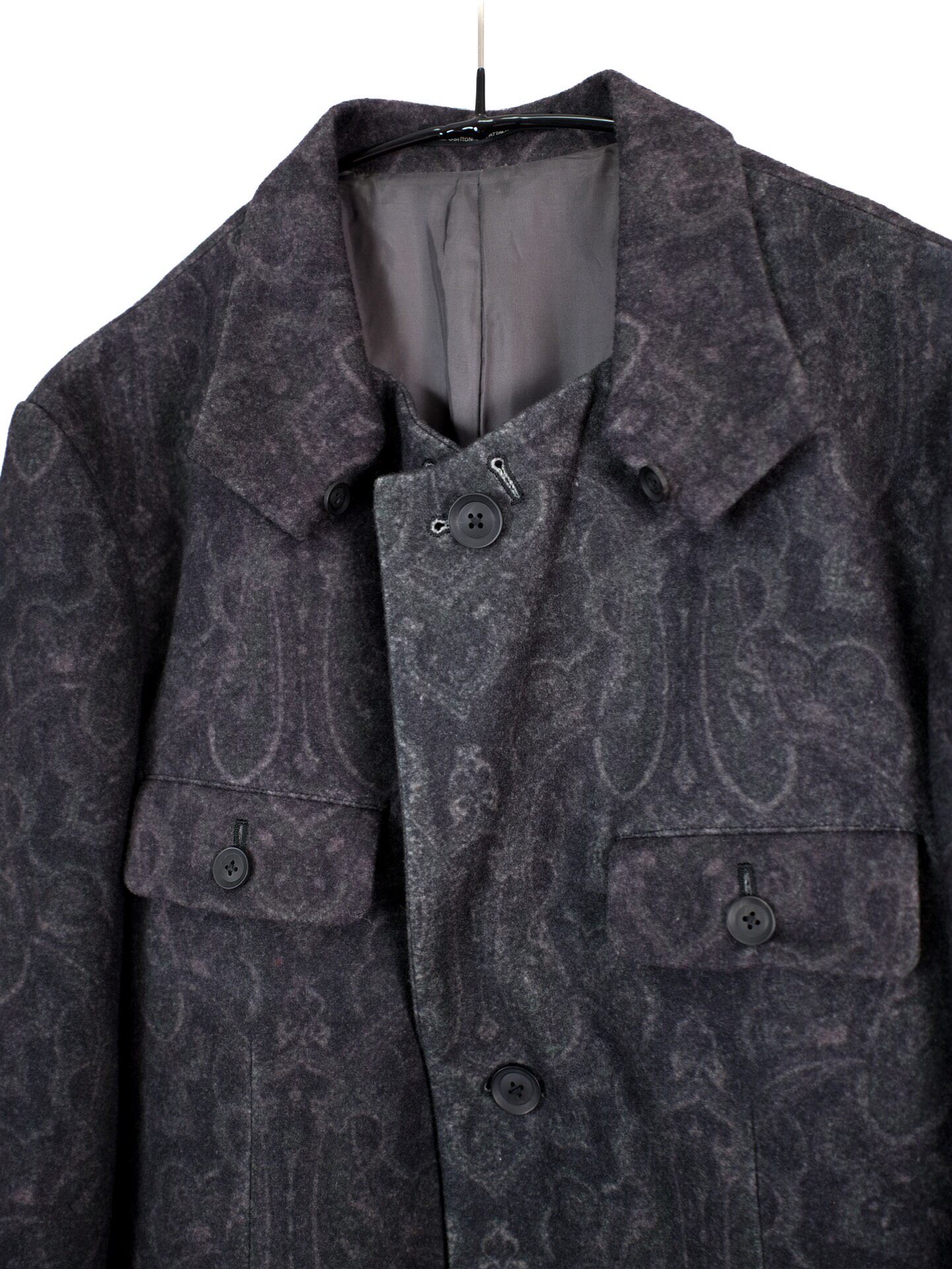 Yohji Yamamoto 23AW Jacquard Blazer Coat — label