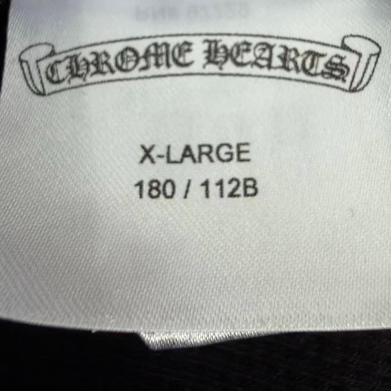 Chrome Hearts Black Long-Sleeve Top — label