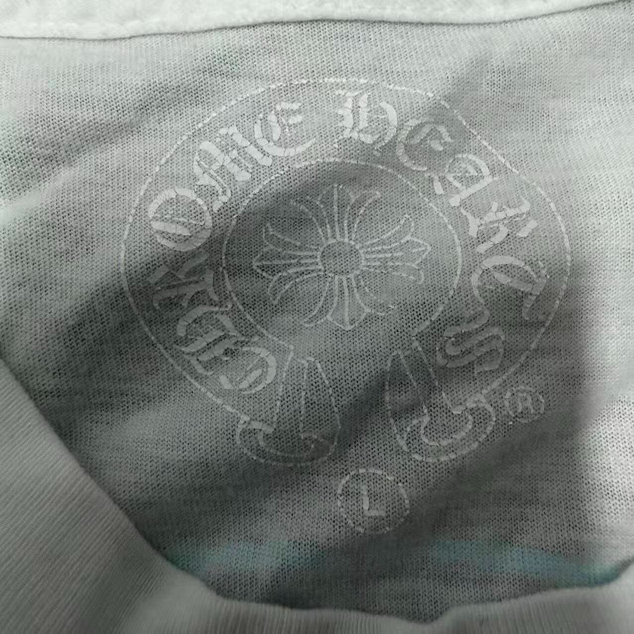 Chrome Hearts White Gradient Long-Sleeve Top — detail