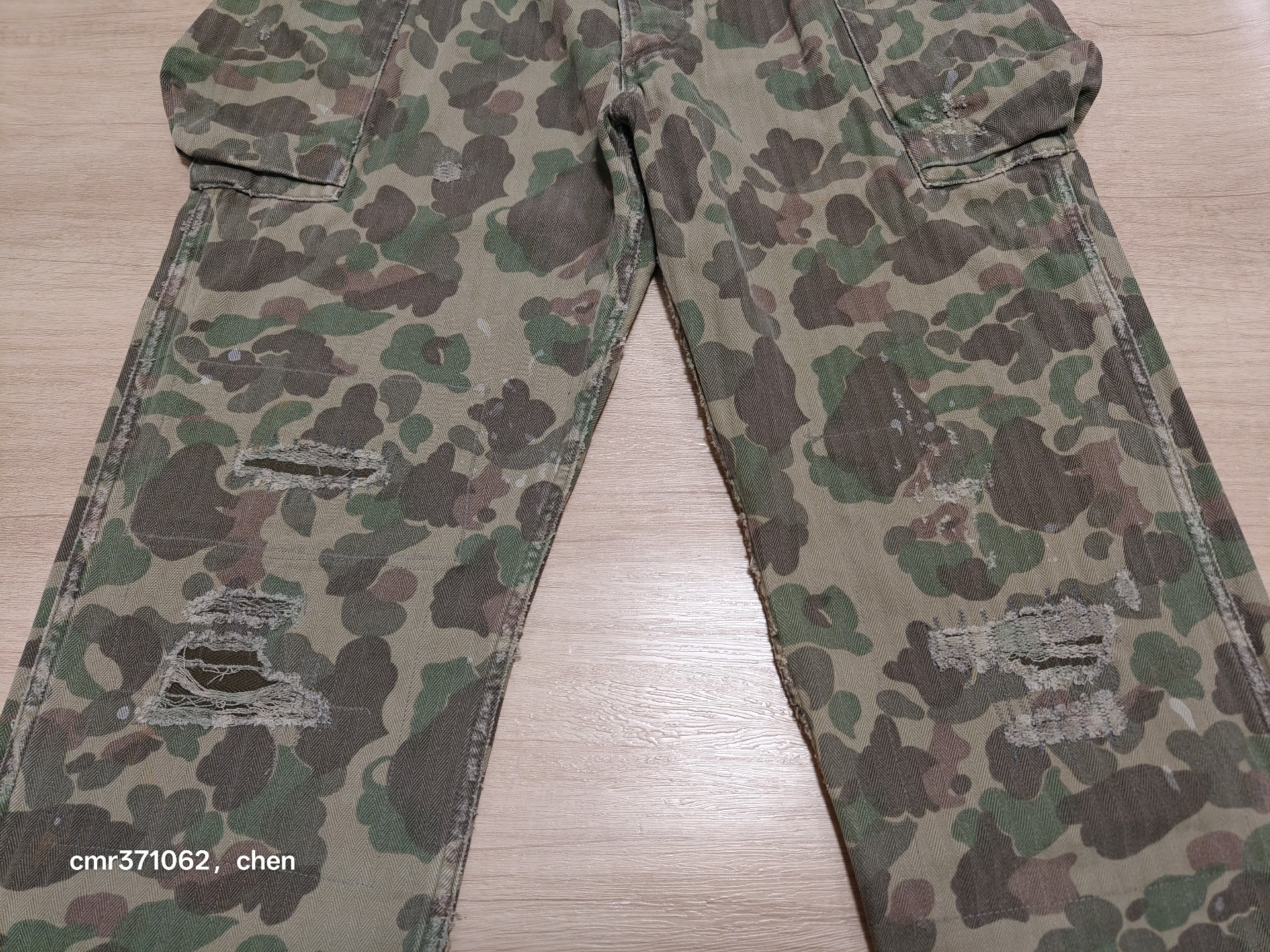 Visvim 19 Veterans Camo Crash Pants — detail
