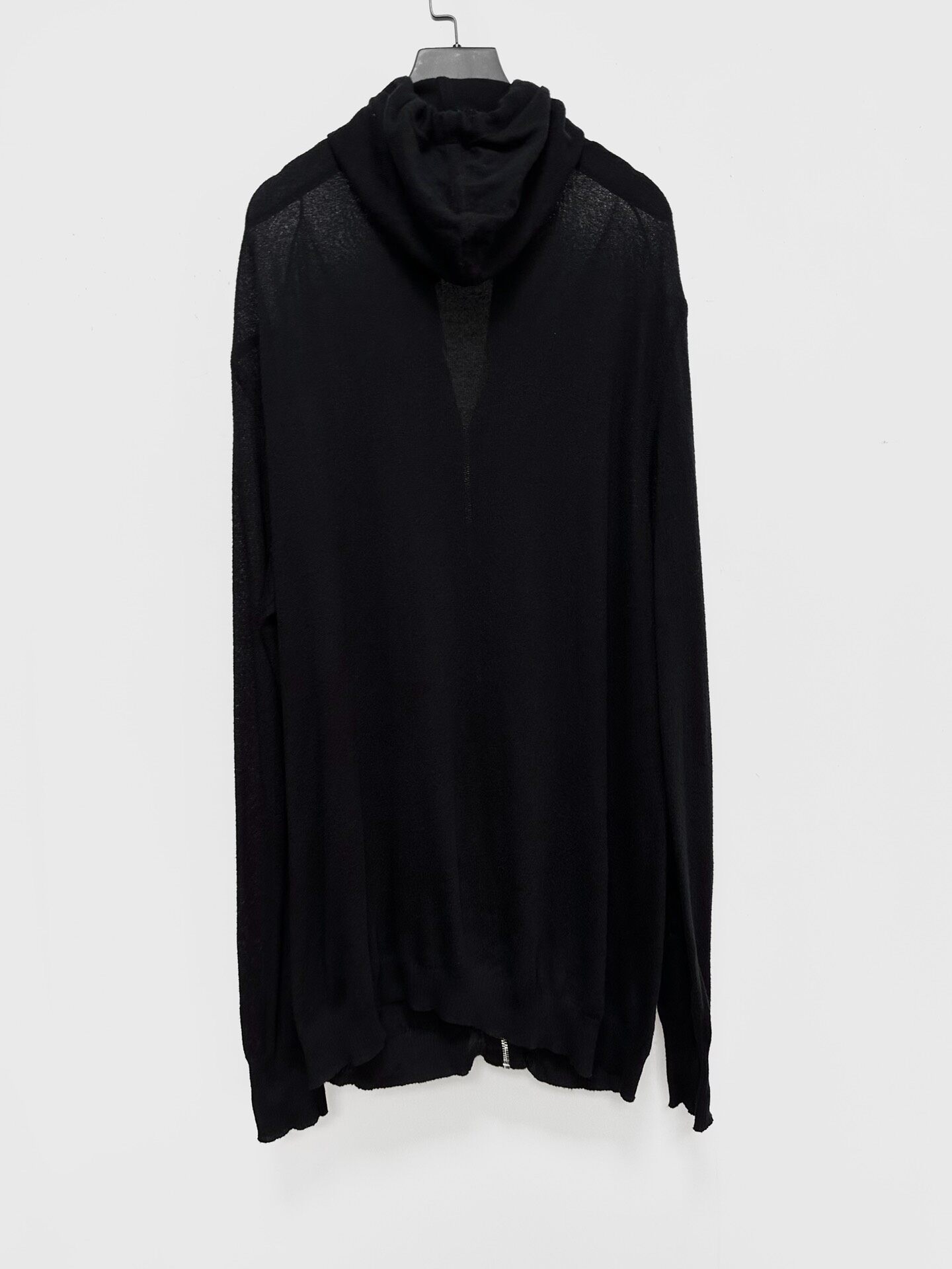 Rick Owens 16SS Zip-Up Hooded Knit — front
