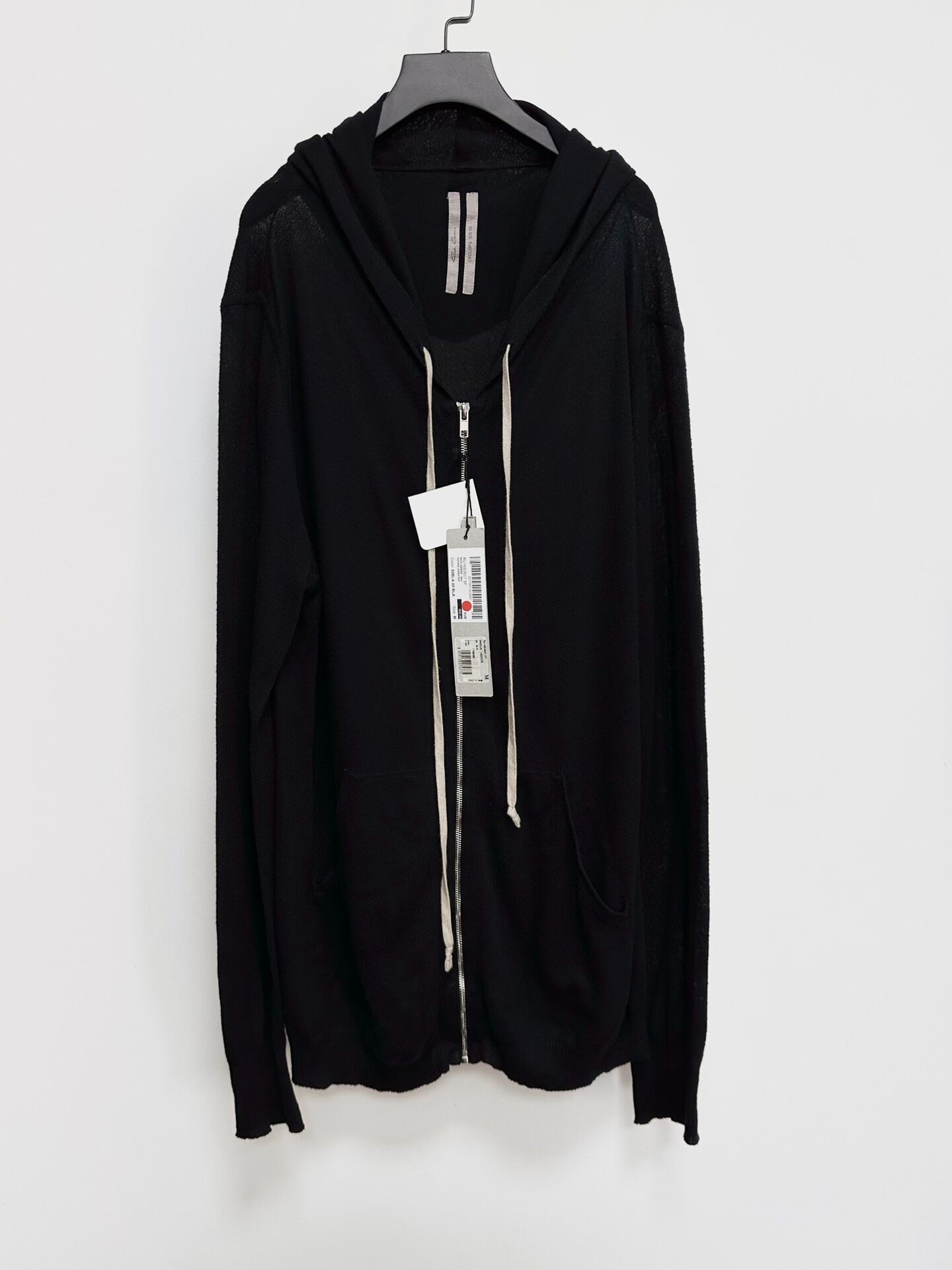 Rick Owens 16SS Zip-Up Hooded Knit
