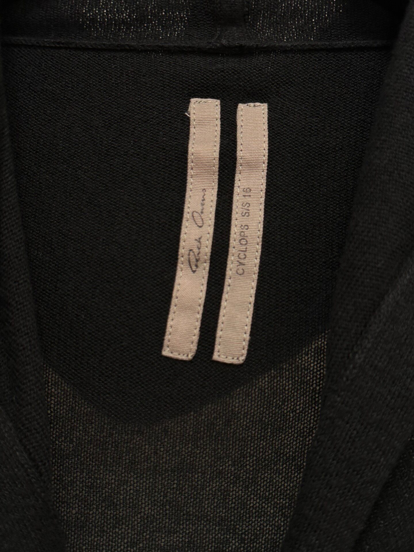 Rick Owens 16SS Zip-Up Hooded Knit — back