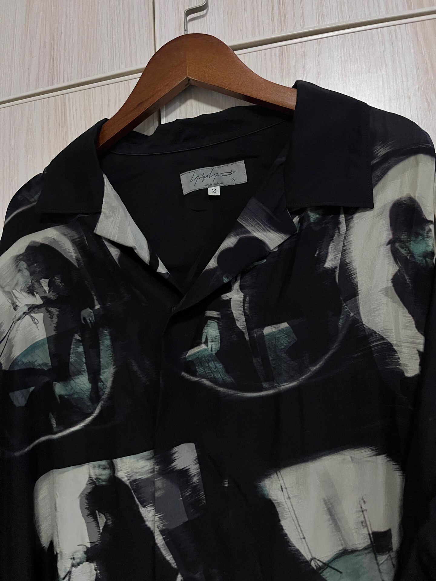 Yohji Yamamoto 22SS Silk Short-Sleeve Shirt — front
