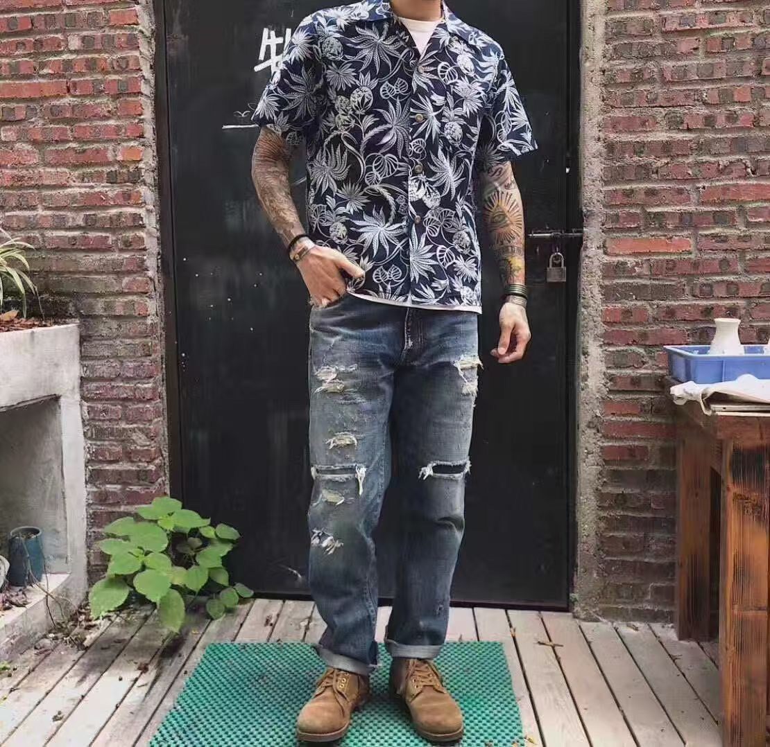 VISVIM 19SS Distressed Denim Pants — back