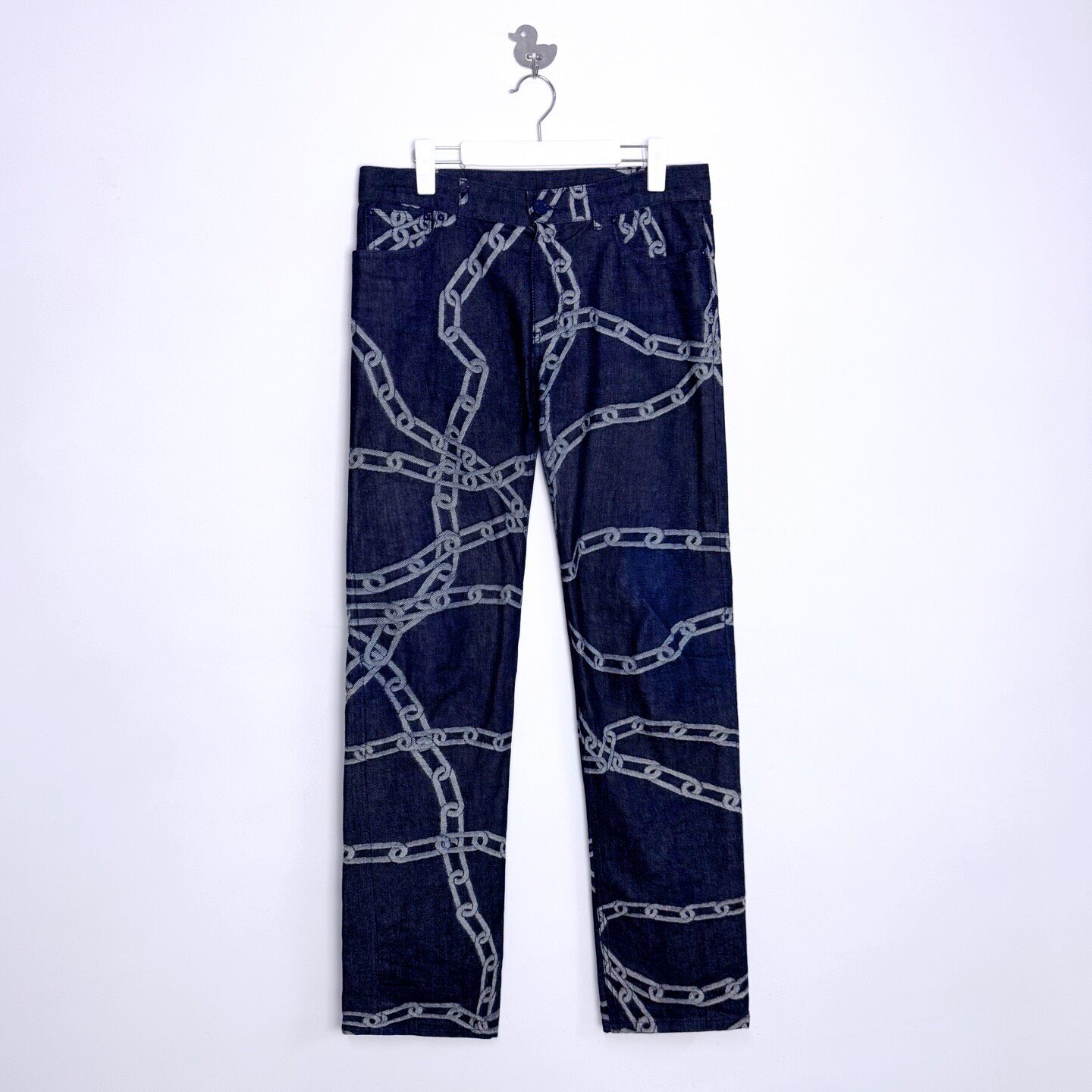 Louis Vuitton Chain Detail Denim Jeans