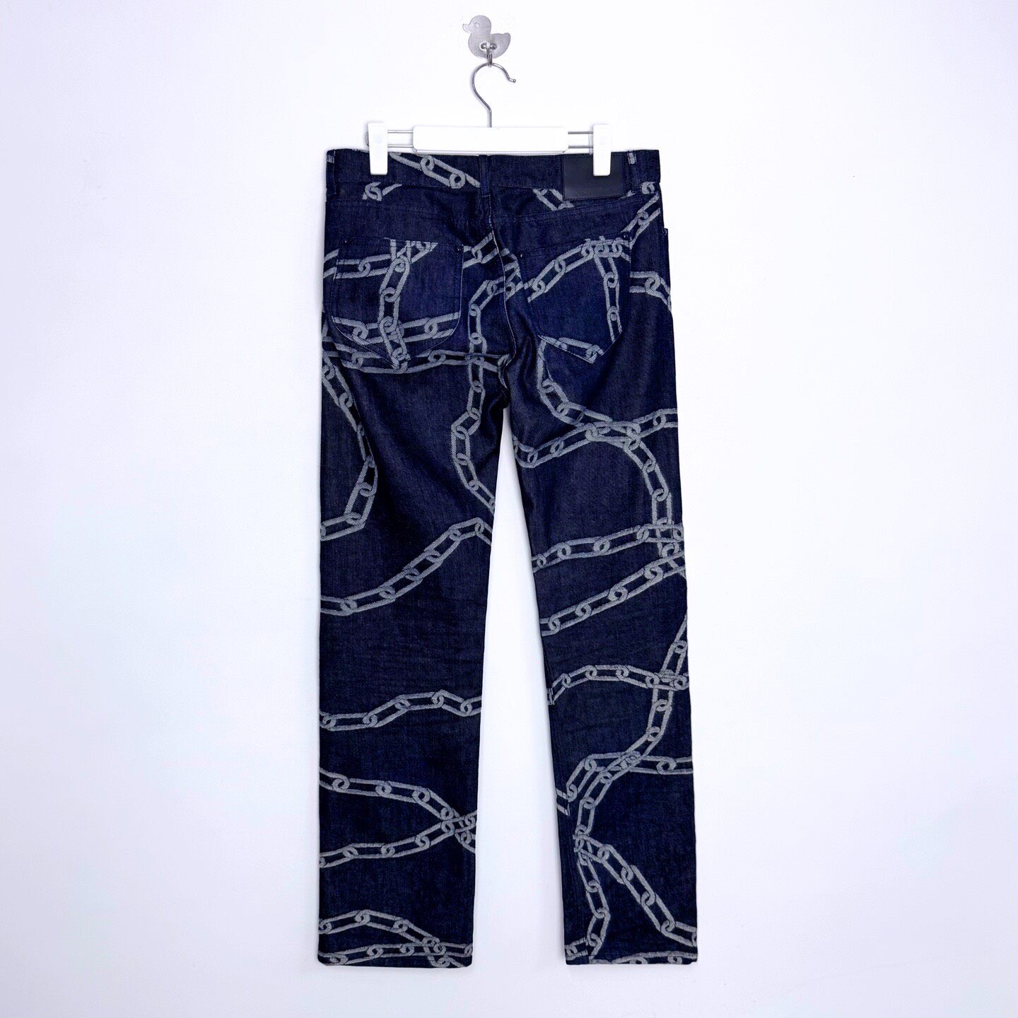 Louis Vuitton Chain Detail Denim Jeans — front