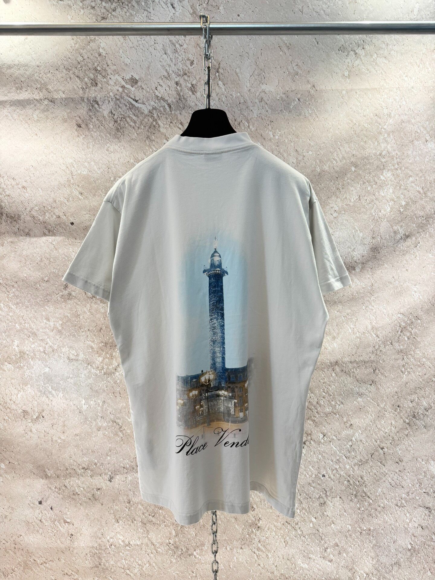 Balenciaga x Vogue White T-shirt — detail