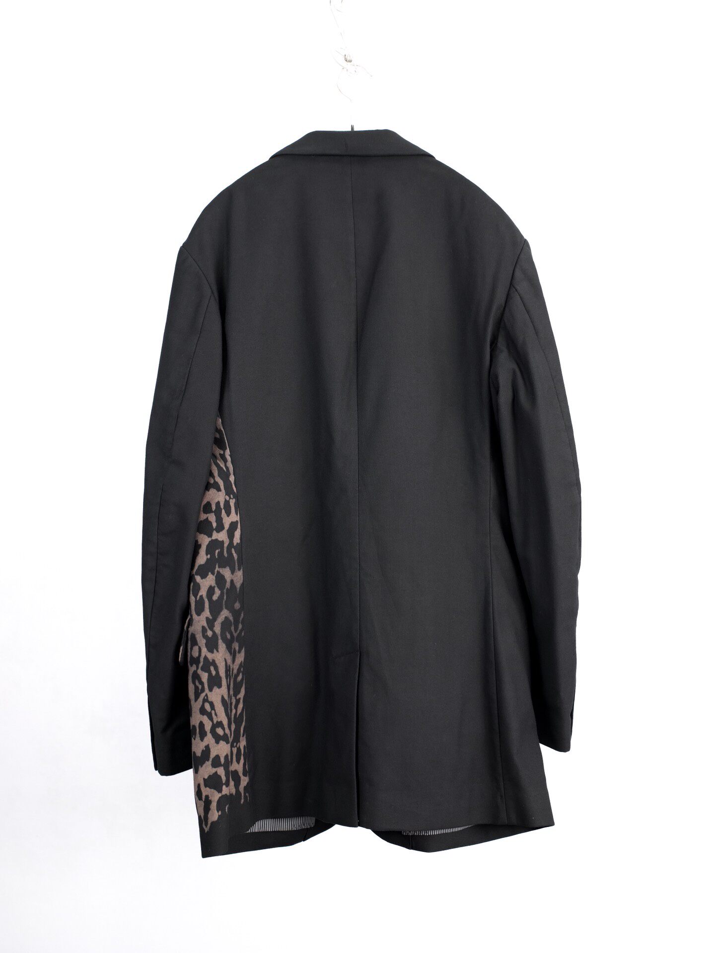 Yohji Yamamoto 22AW Tea Leopard Blazer — detail
