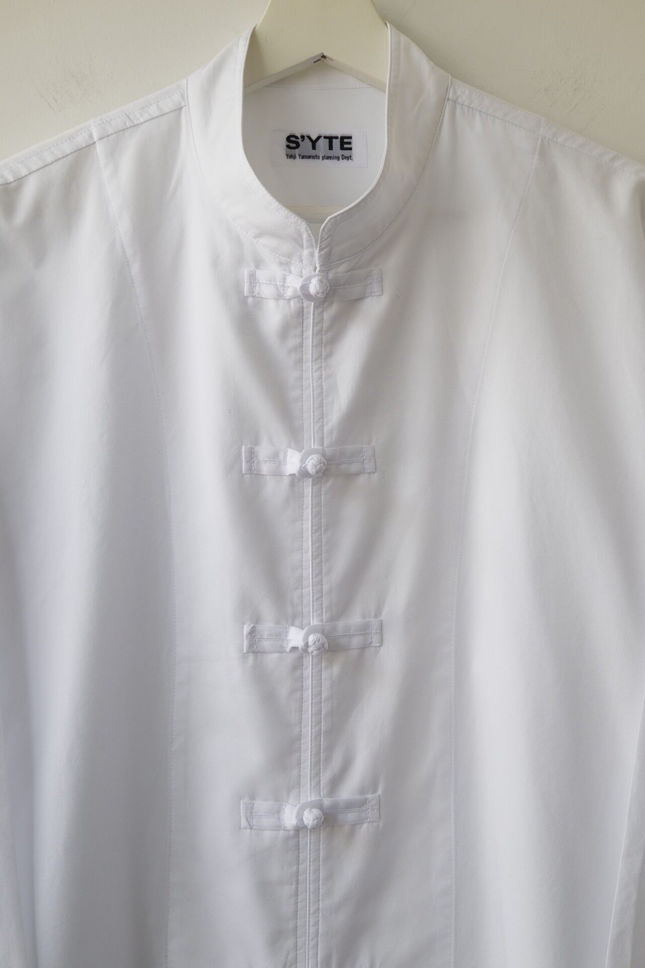 Yohji Yamamoto S'yte Mandarin Collar Shirt — detail
