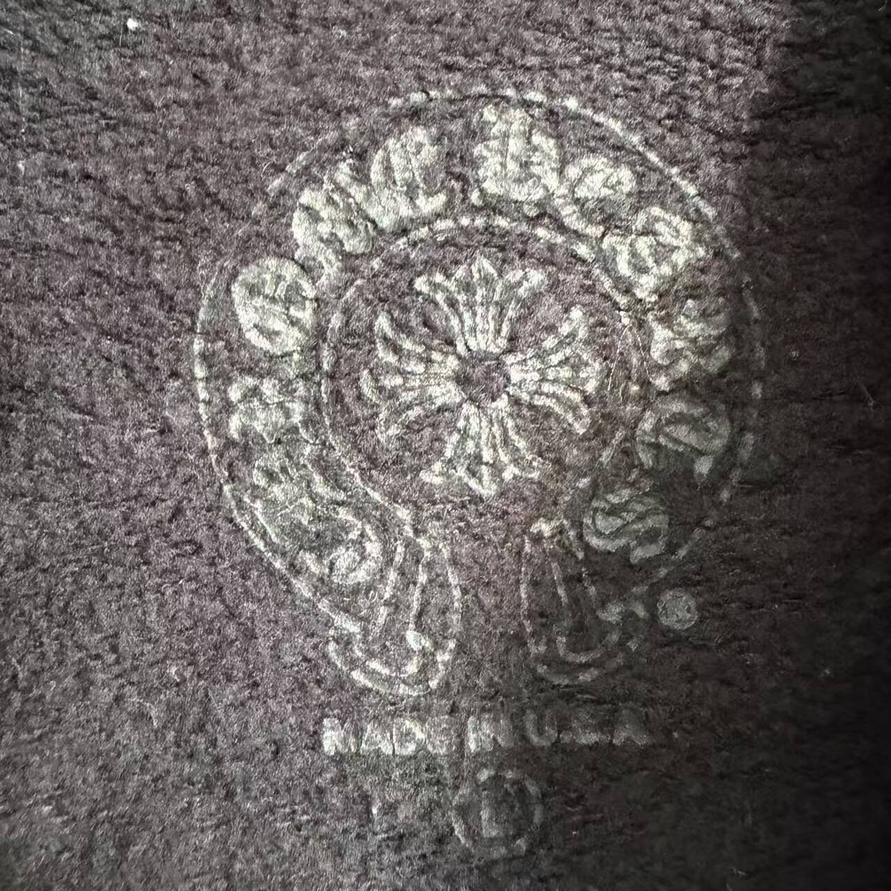 Chrome Hearts Black Zip-Up Hoodie — detail