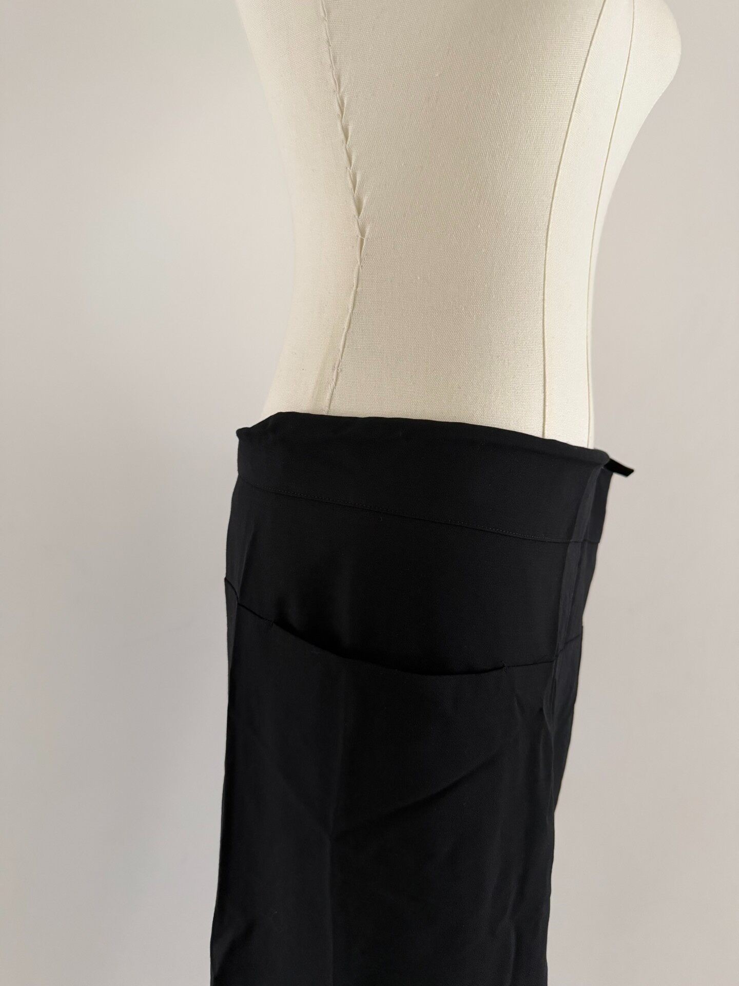 Yohji Yamamoto 90s Asymmetric Skirt — back