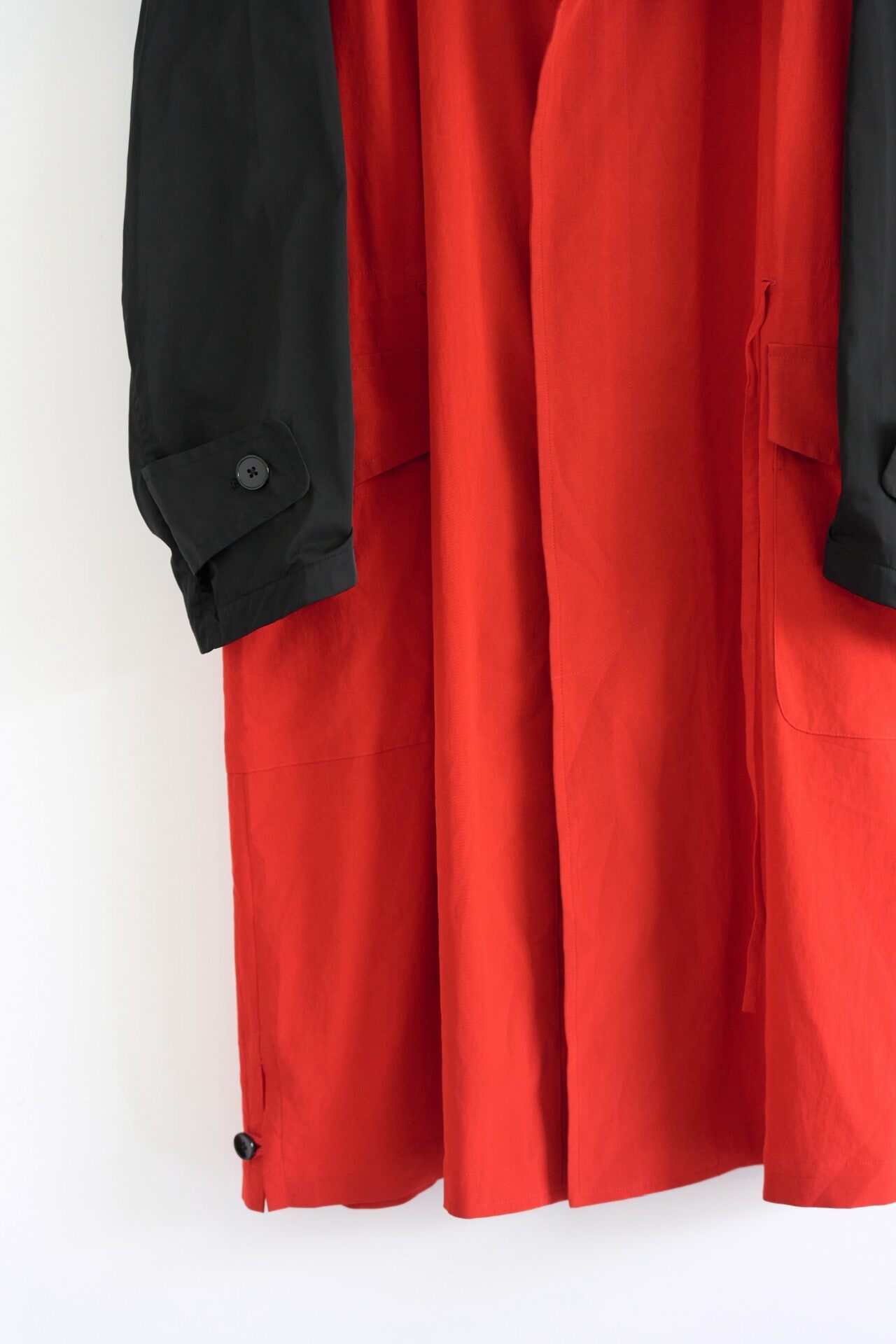 Yohji Yamamoto 22AW Red Black Firefighter Coat — back