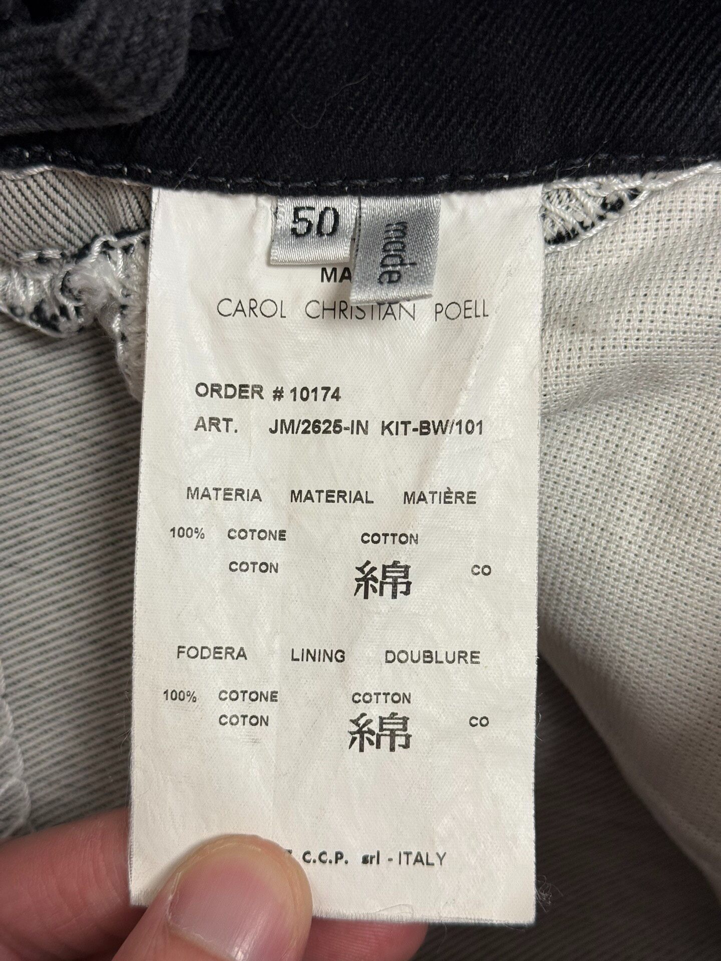 Carol Christian Poell Narrow-Leg Jeans — back