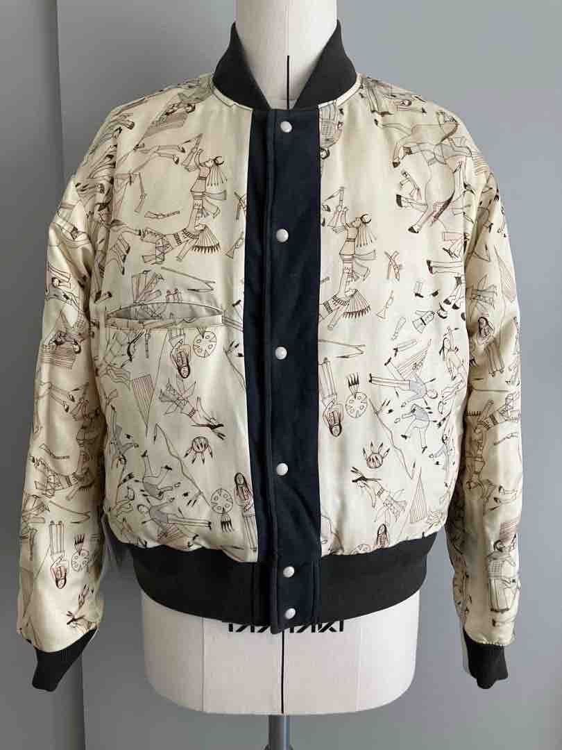 Visvim Varsity Era Down Jacket — label