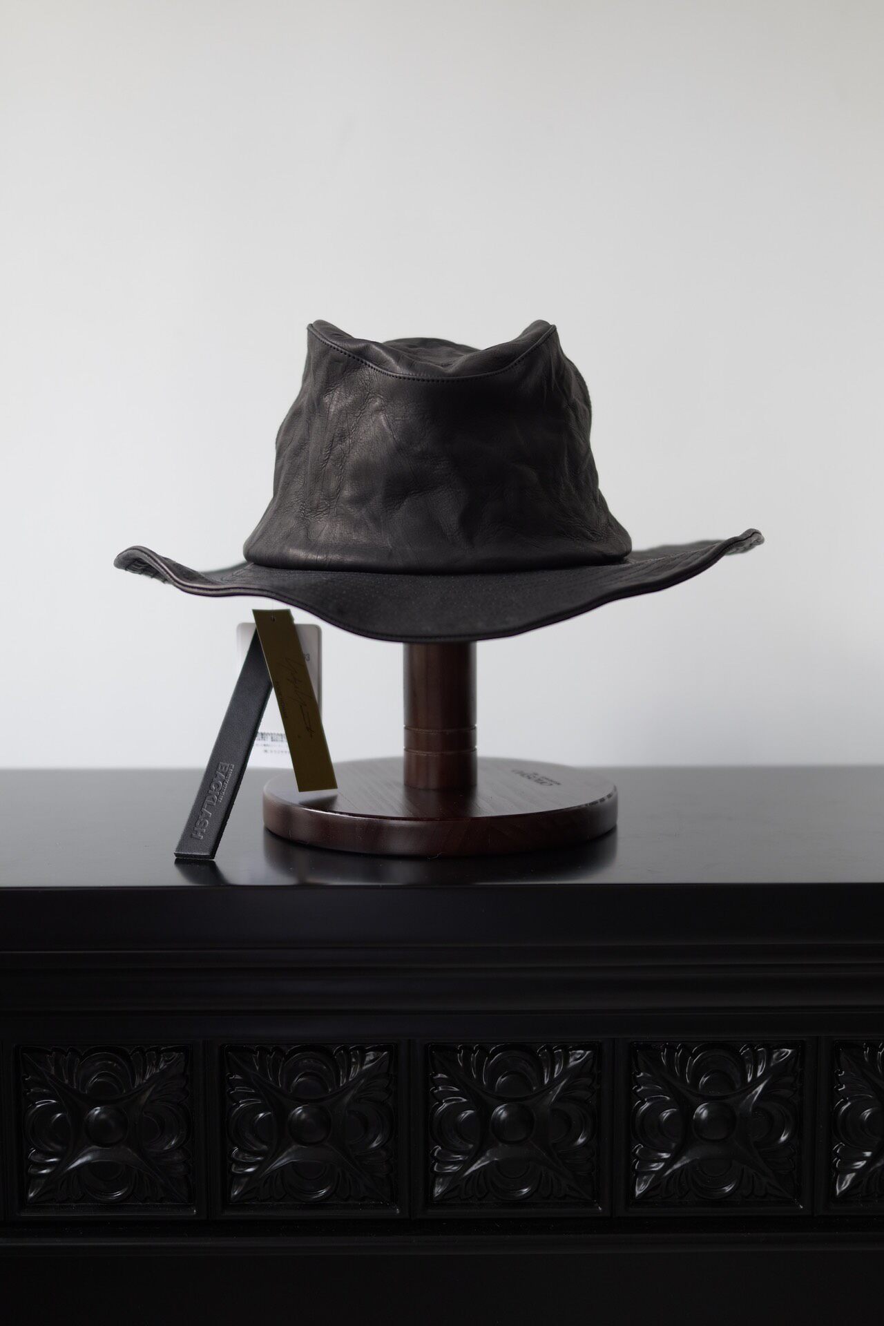 Yohji X Isamu Katayama Backlash Cowboy Hat — label