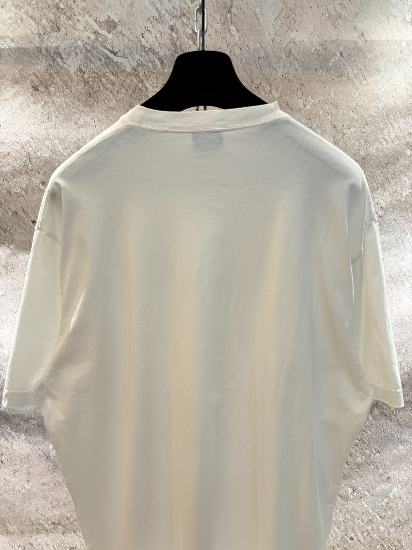 Balenciaga White Logo Short Sleeve T-Shirt — back