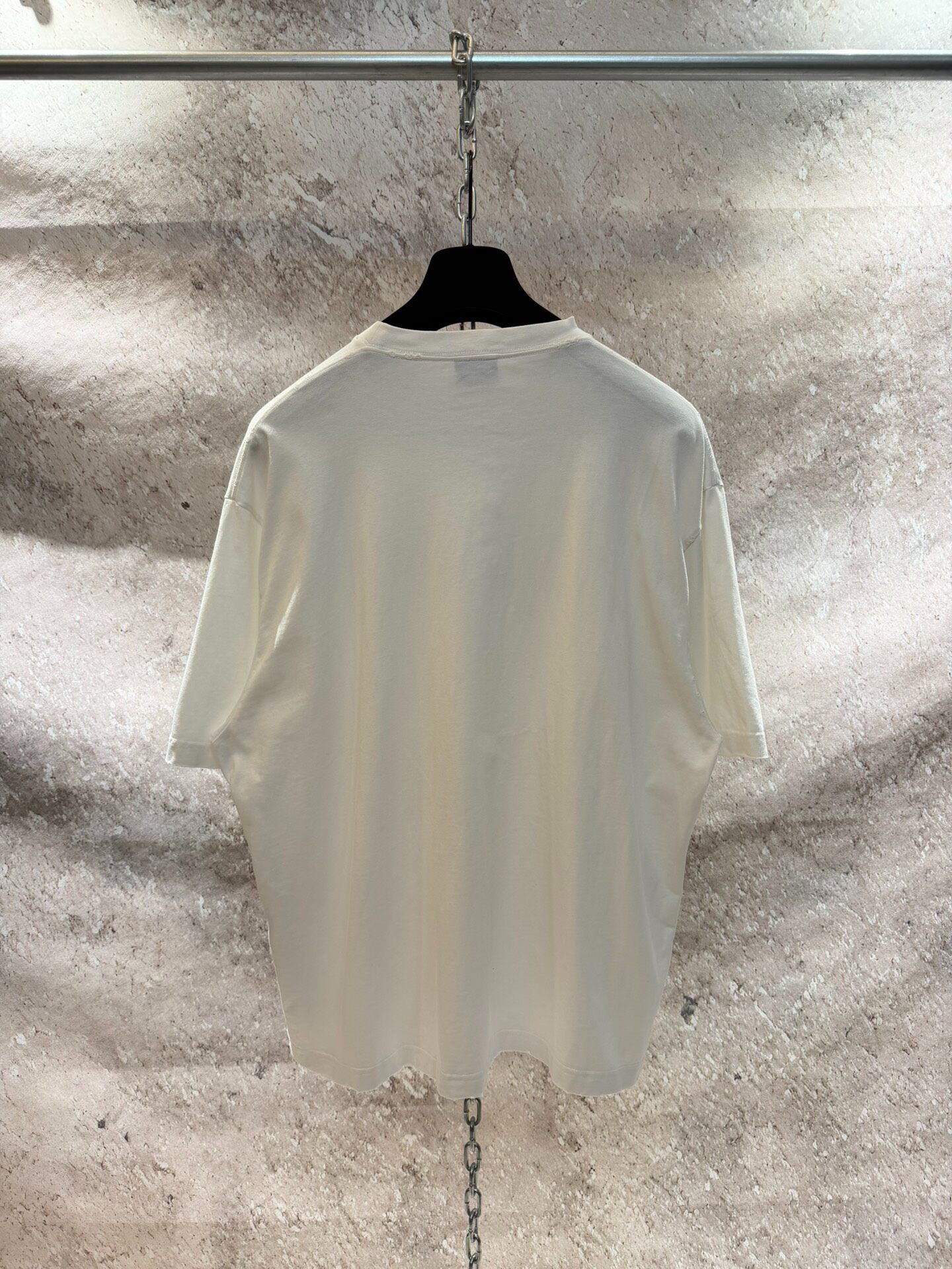 Balenciaga White Logo Short Sleeve T-Shirt — detail