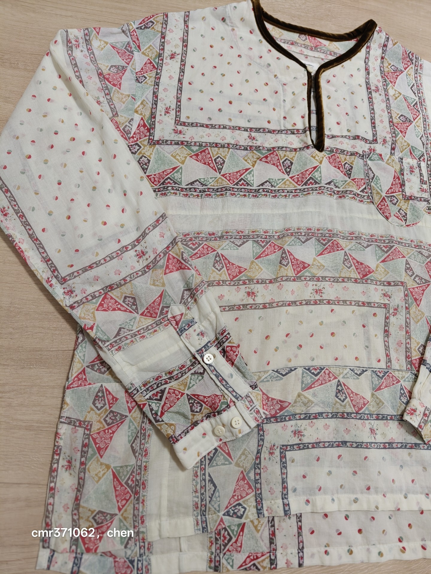 Visvim 21SS Patchwork Tunic Shirt — back