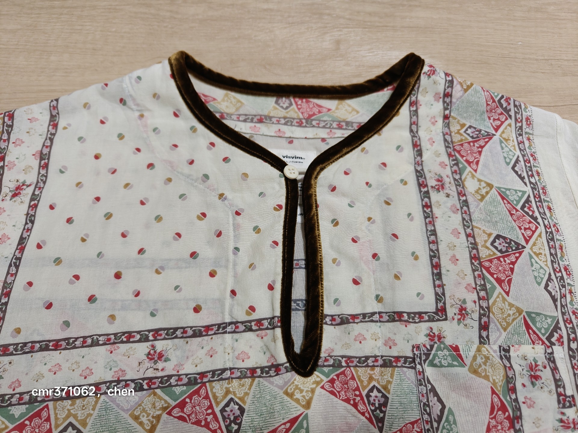 Visvim 21SS Patchwork Tunic Shirt — front